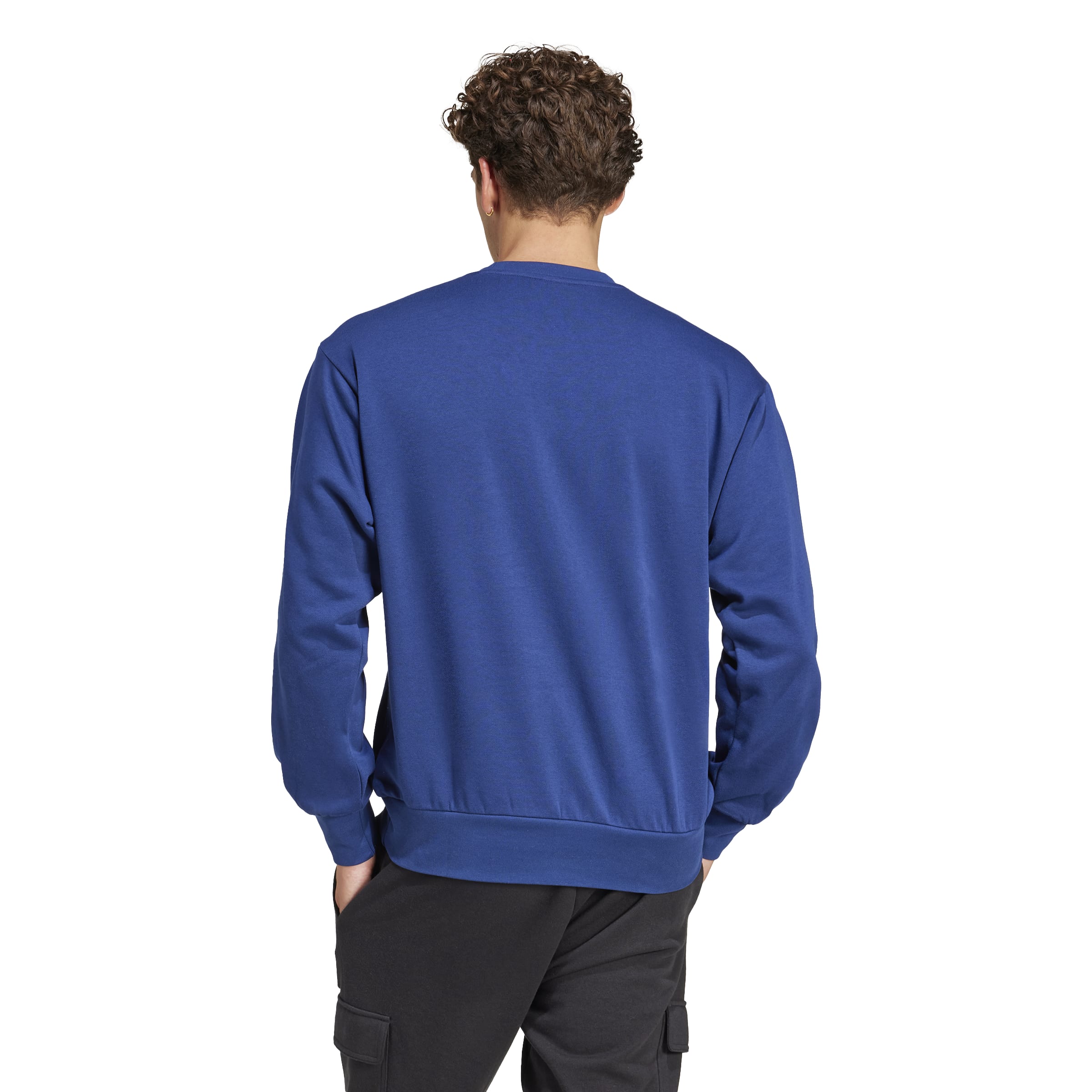 adidas Essentials Feel Cozy Mens Fleece Sweatshirt