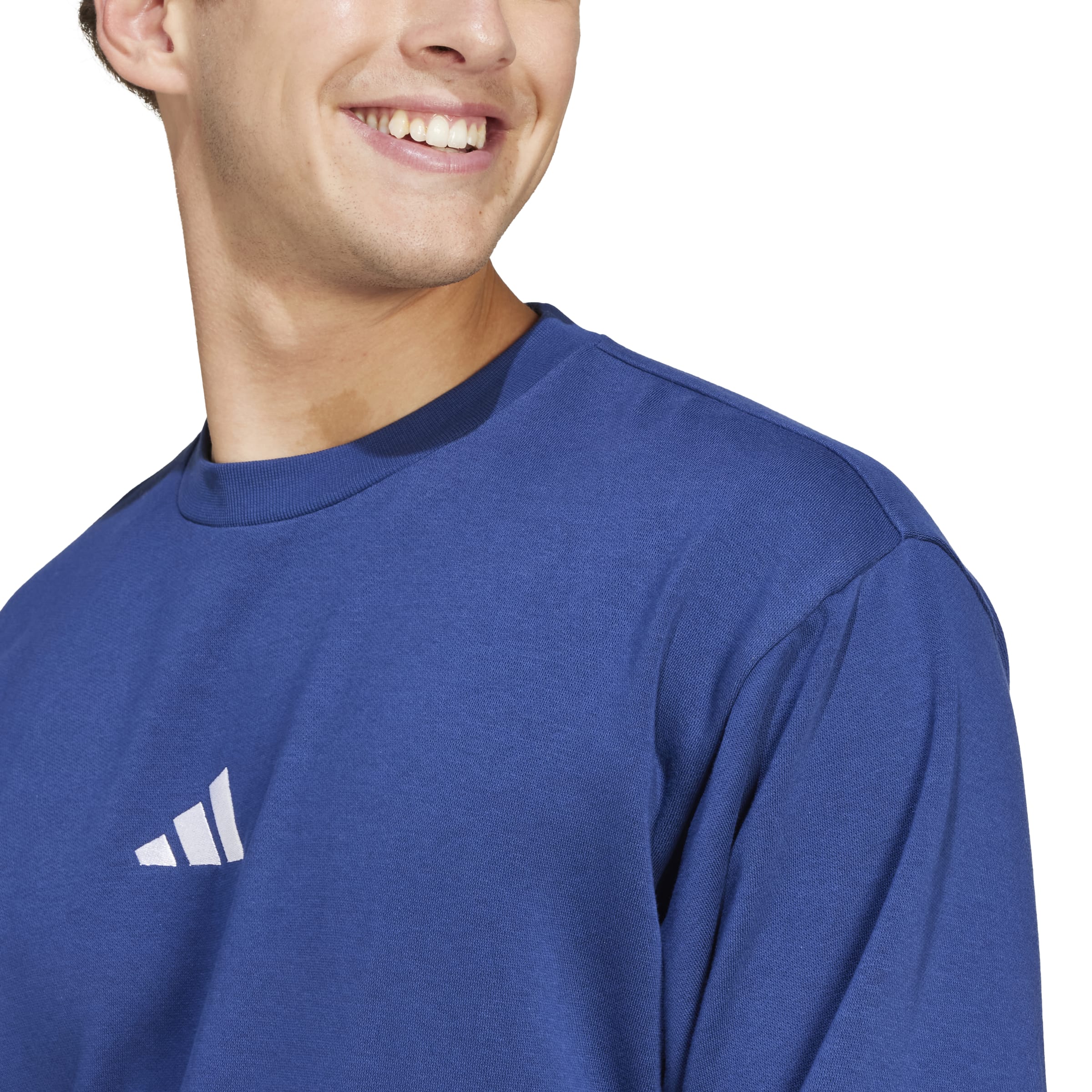 adidas Essentials Feel Cozy Mens Fleece Sweatshirt