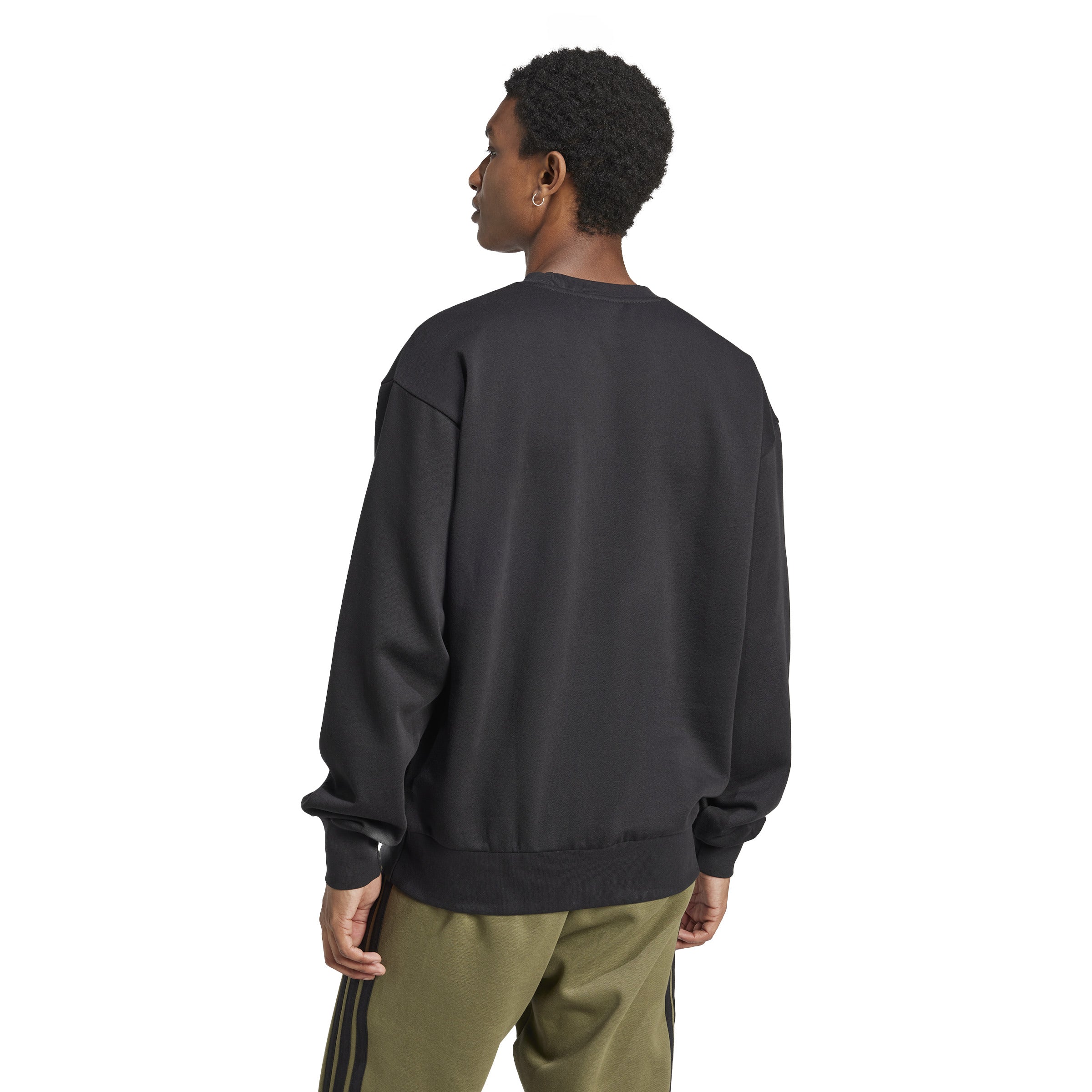 adidas Essentials Feel Cozy Mens Fleece Sweatshirt