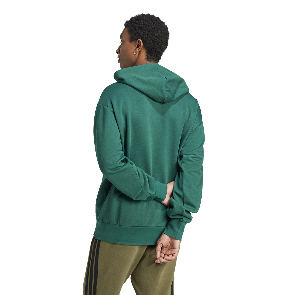 adidas Essentials Feel Cozy Mens Fleece Hoodie