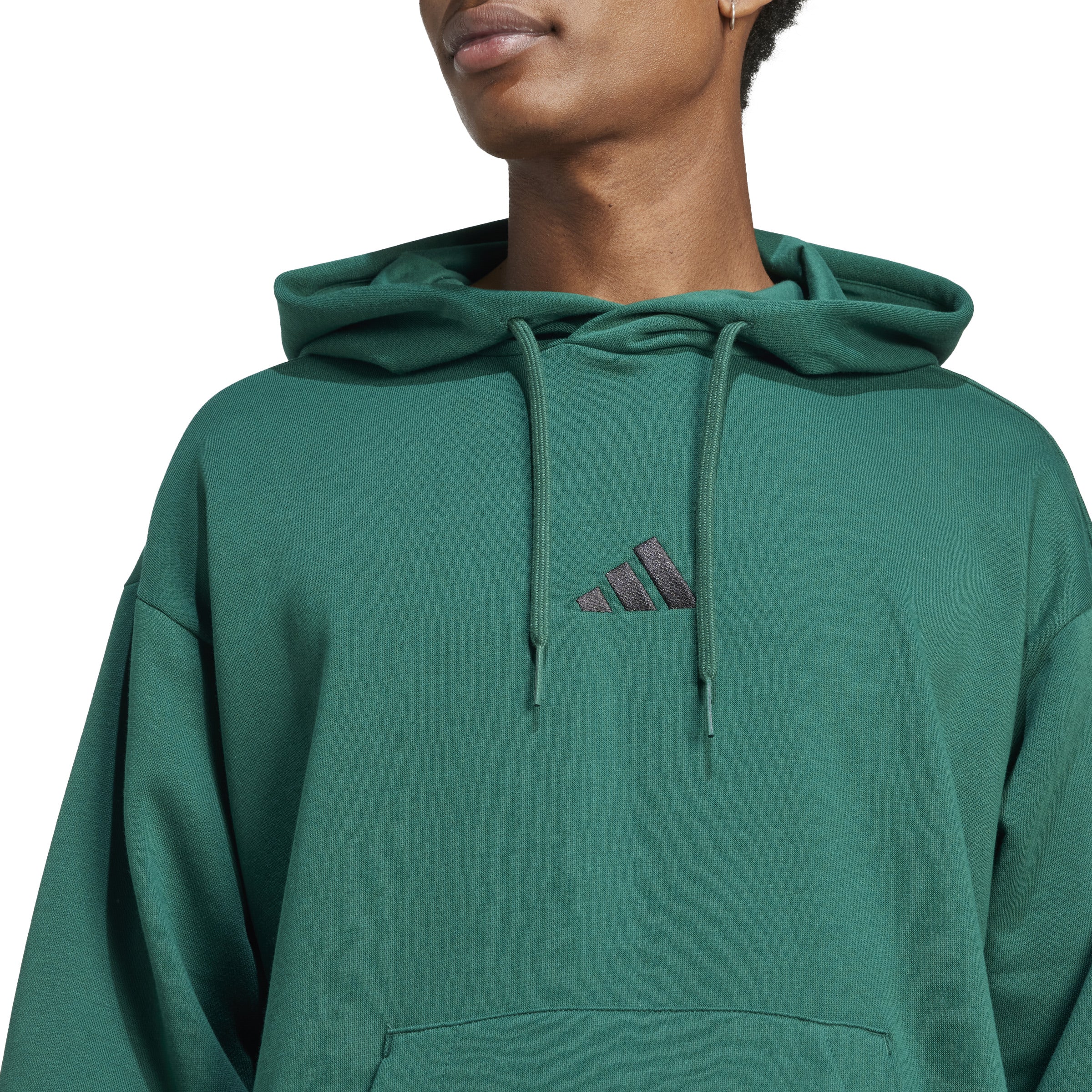 adidas Essentials Feel Cozy Mens Fleece Hoodie