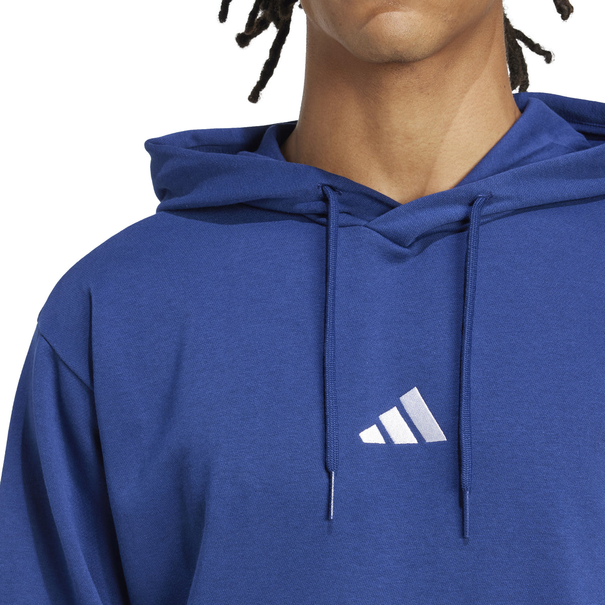 adidas Essentials Feel Cozy Mens Fleece Hoodie