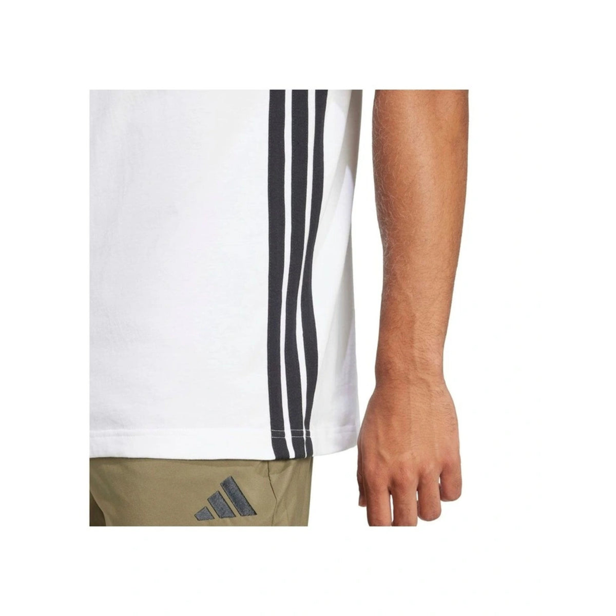 adidas Essentials 3-Stripes Single Jersey Mens Tee
