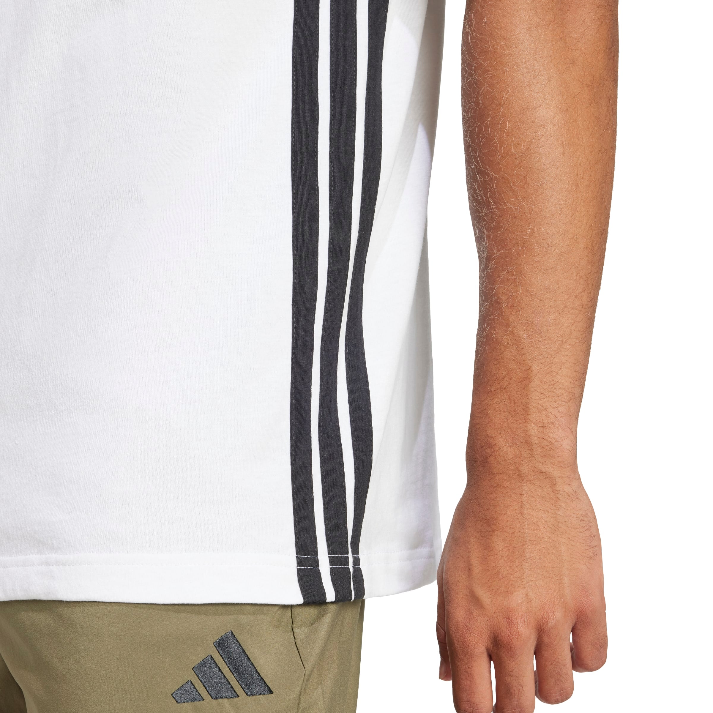 adidas Essentials 3-Stripes Single Mens Jersey Tee