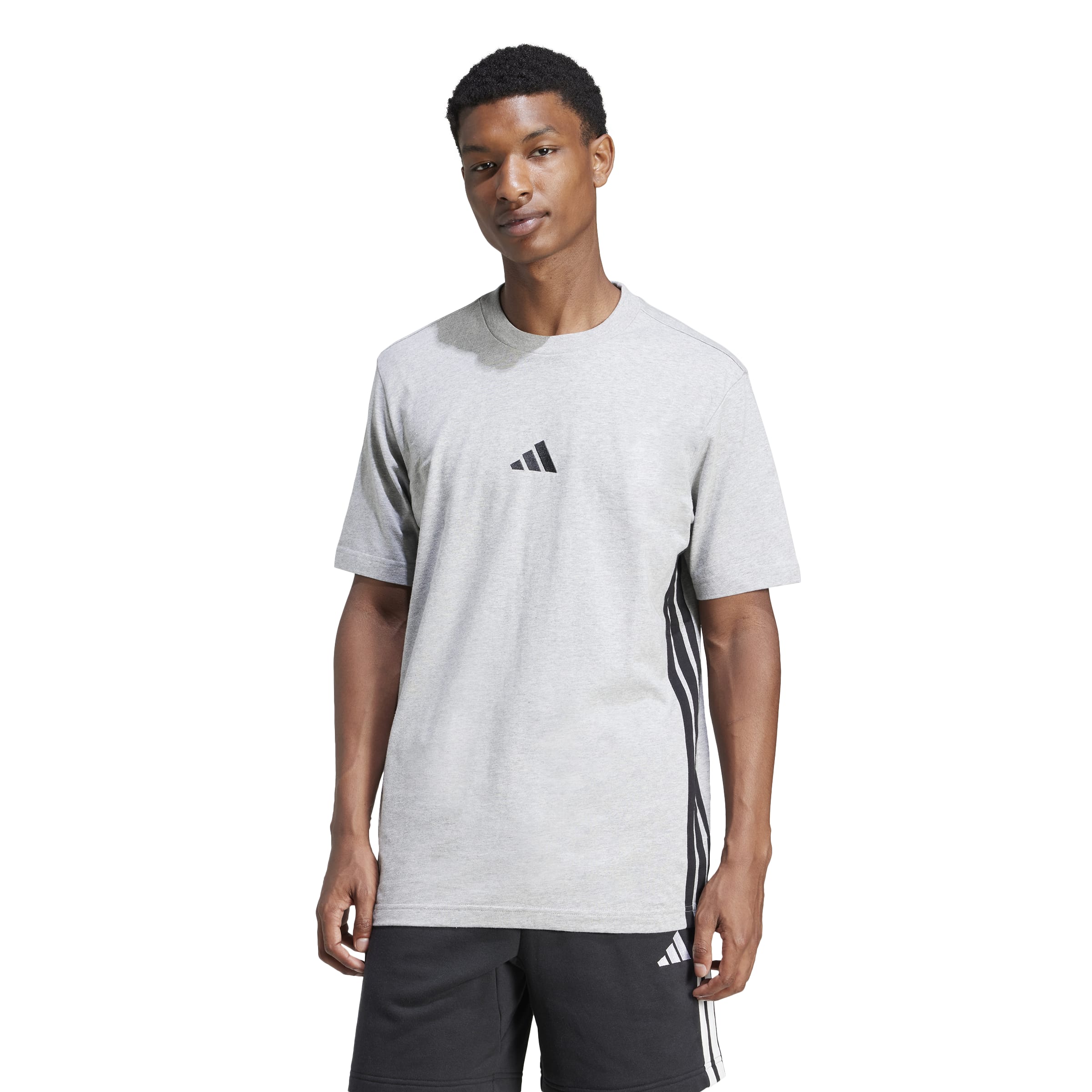 adidas Essentials 3-Stripes Mens Single Jersey Tee