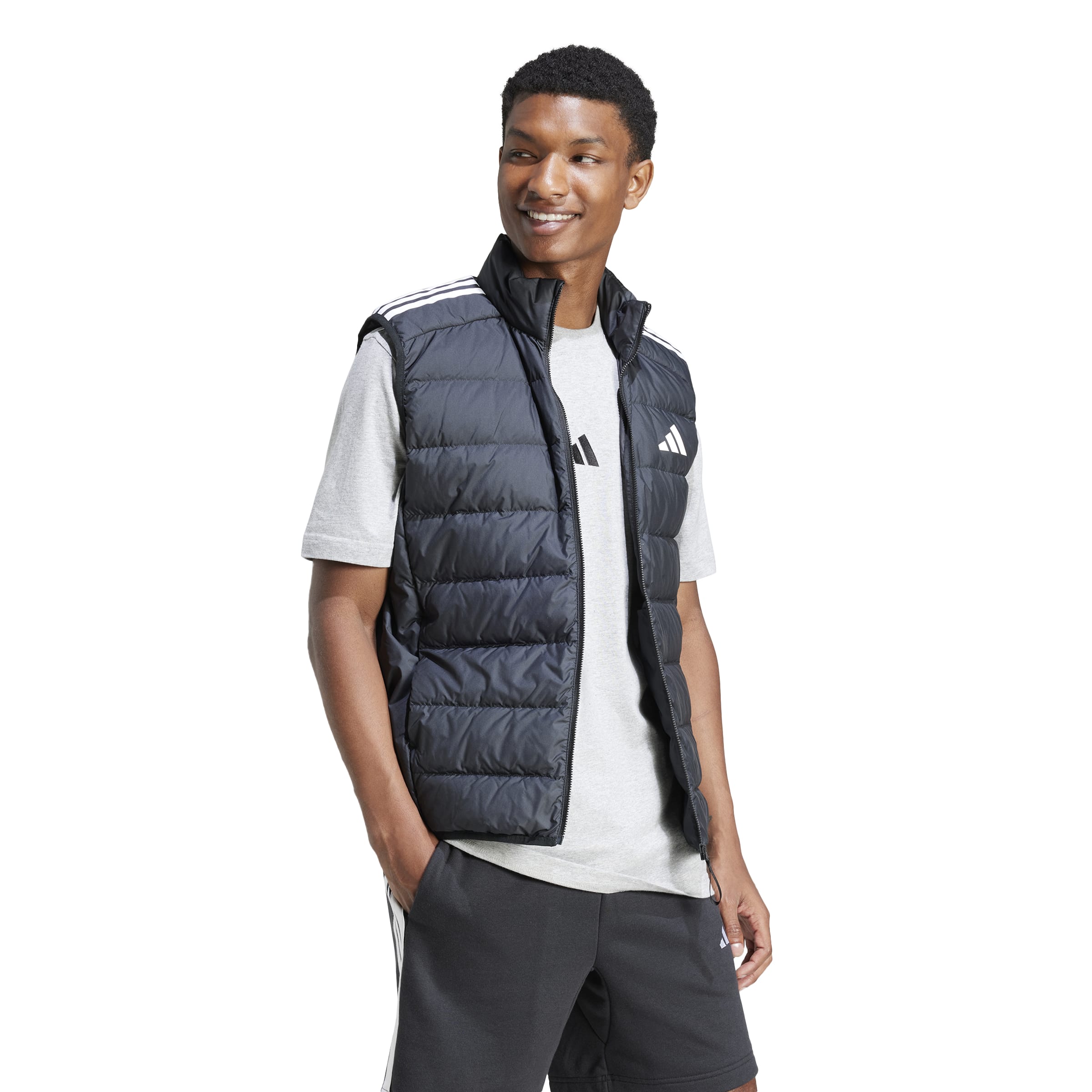 adidas Essentials 3-Stripes Mens Single Jersey Tee