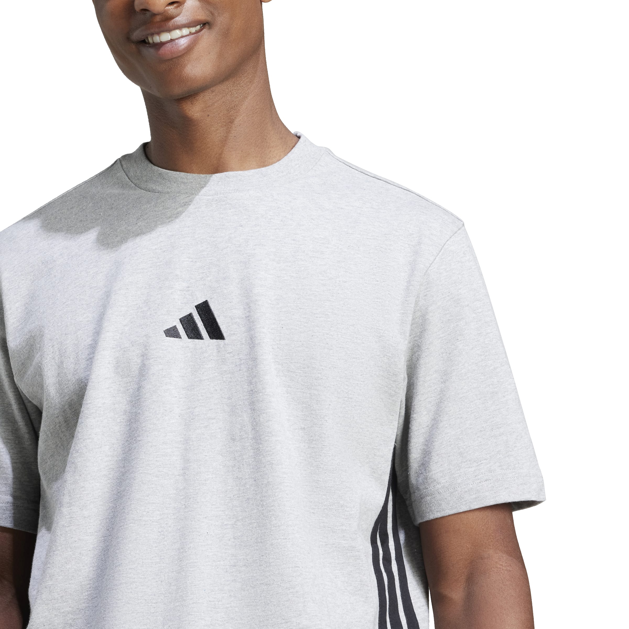 adidas Essentials 3-Stripes Mens Single Jersey Tee