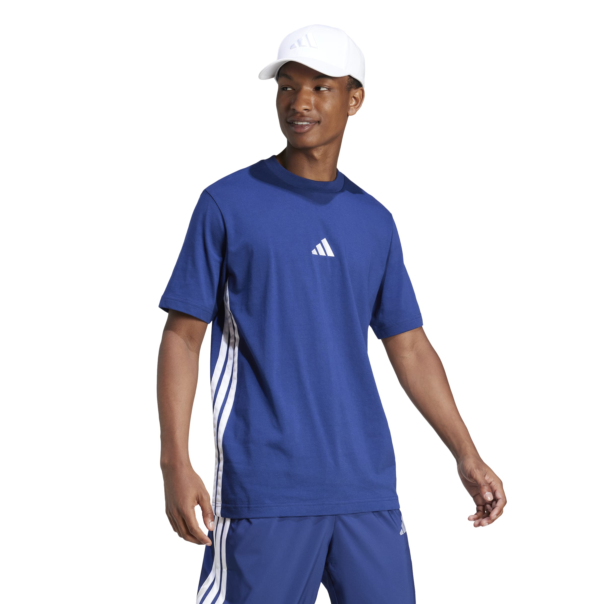 adidas Essentials 3-Stripes Mens Single Jersey Tee