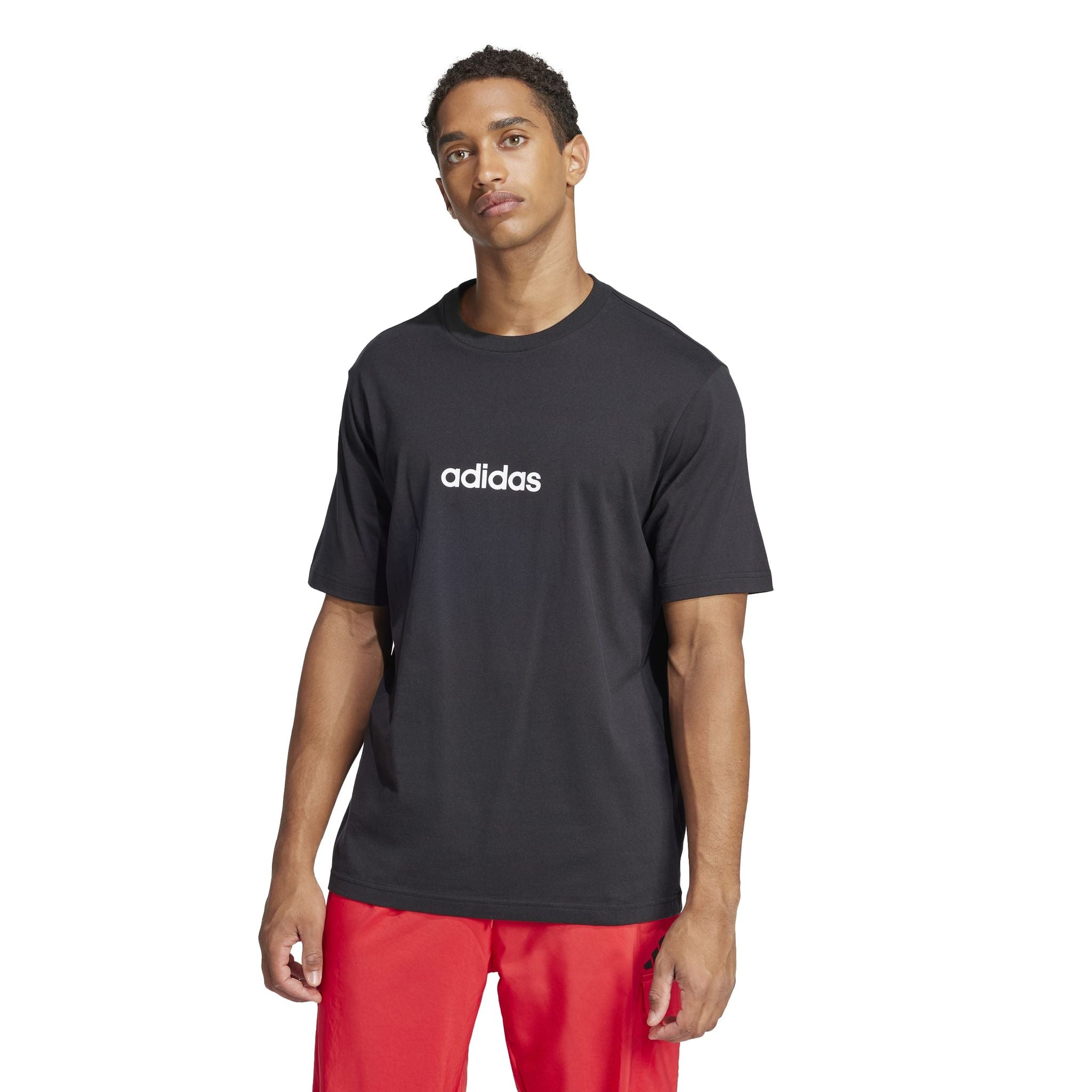 adidas Essentials Linear Single Mens Jersey Tee
