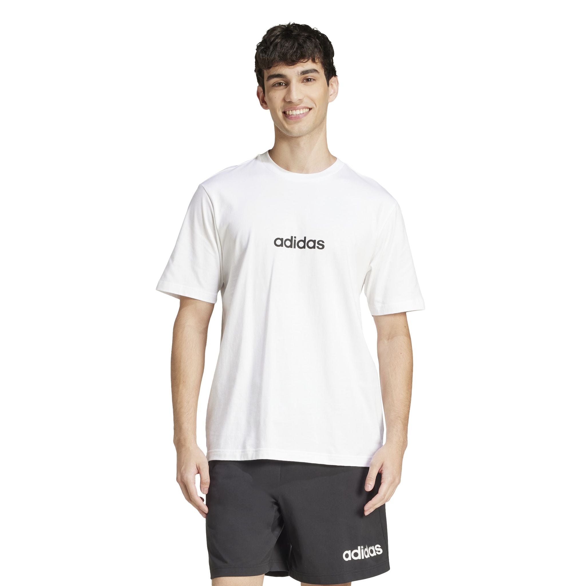 adidas Essentials Linear Single Mens Jersey Tee