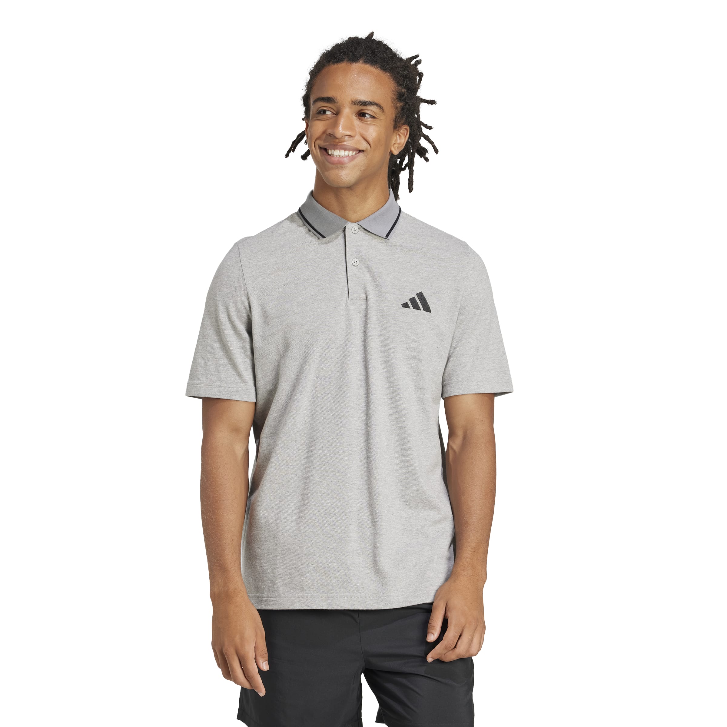 adidas Small Logo Pique Mens Polo Shirt