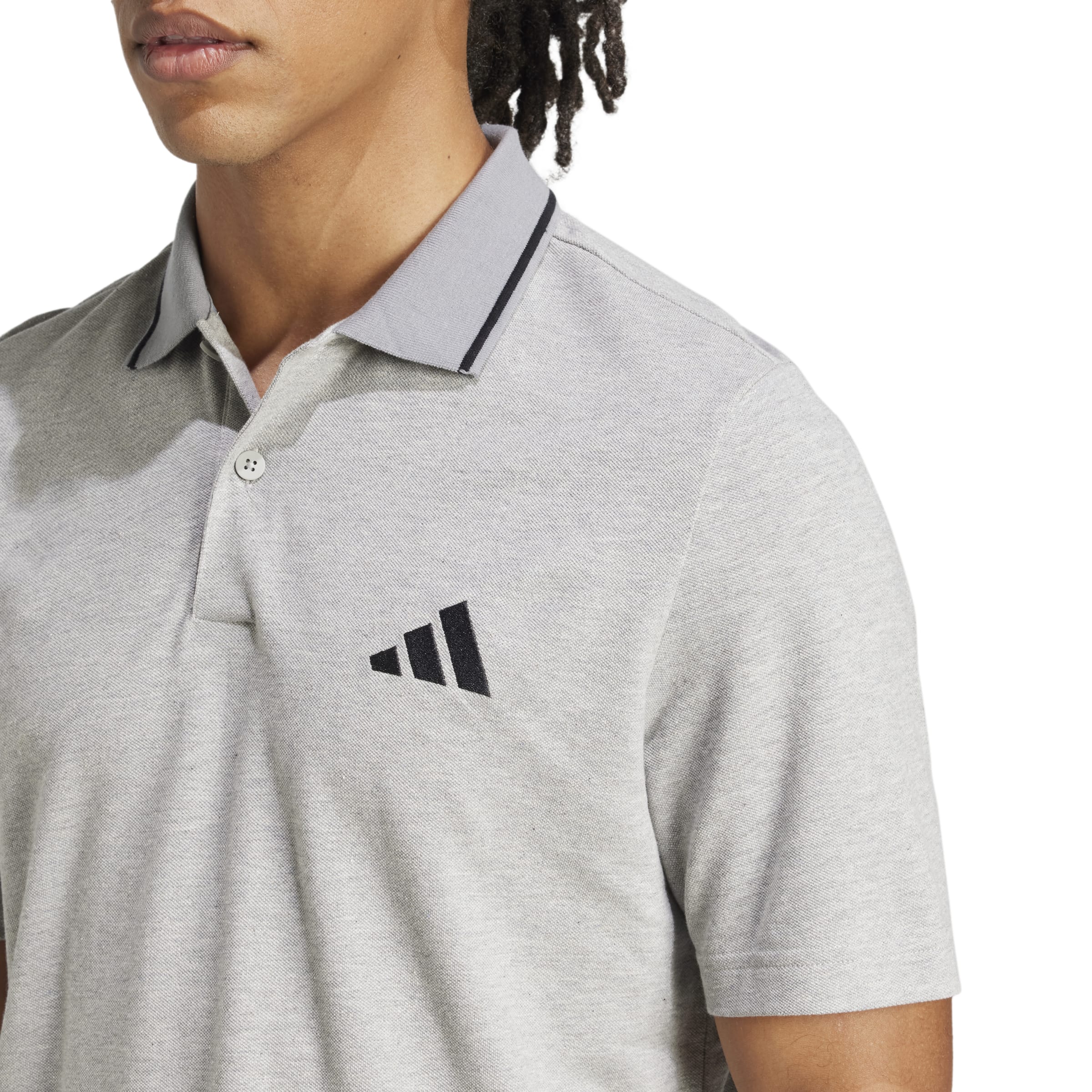 adidas Small Logo Pique Mens Polo Shirt