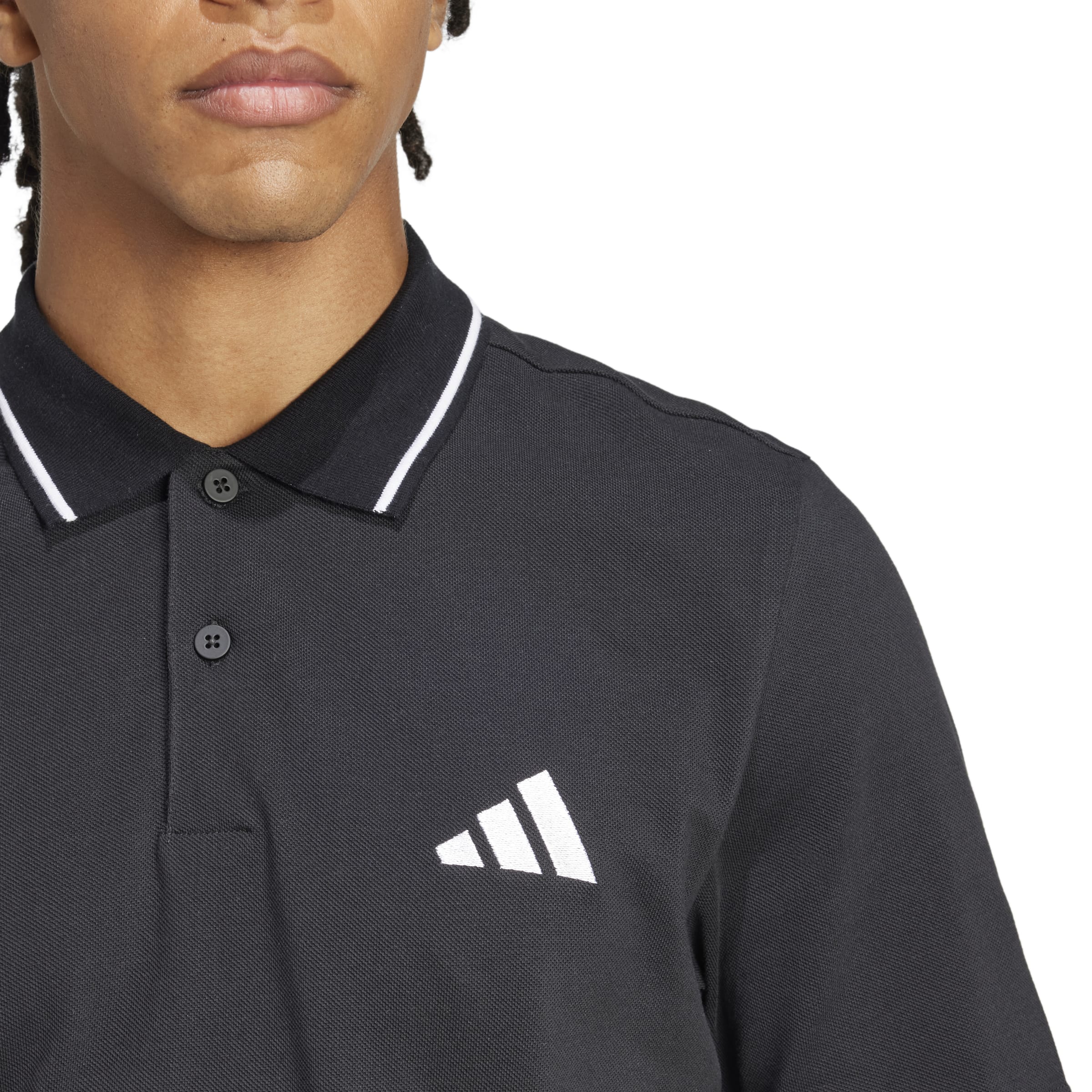adidas Small Logo Pique Mens Polo Shirt