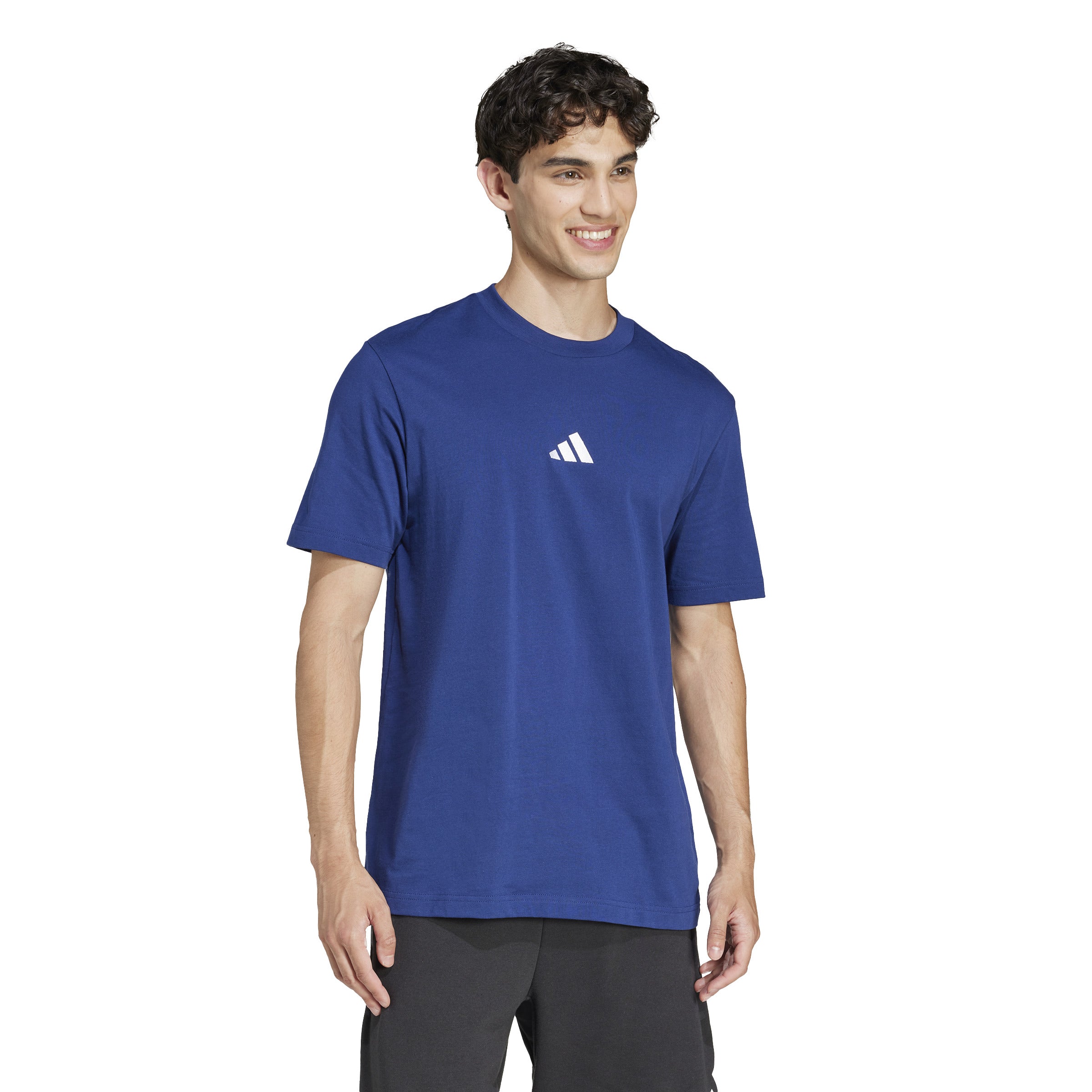 adidas Essentials Small Logo Single Jersey Mens Tee