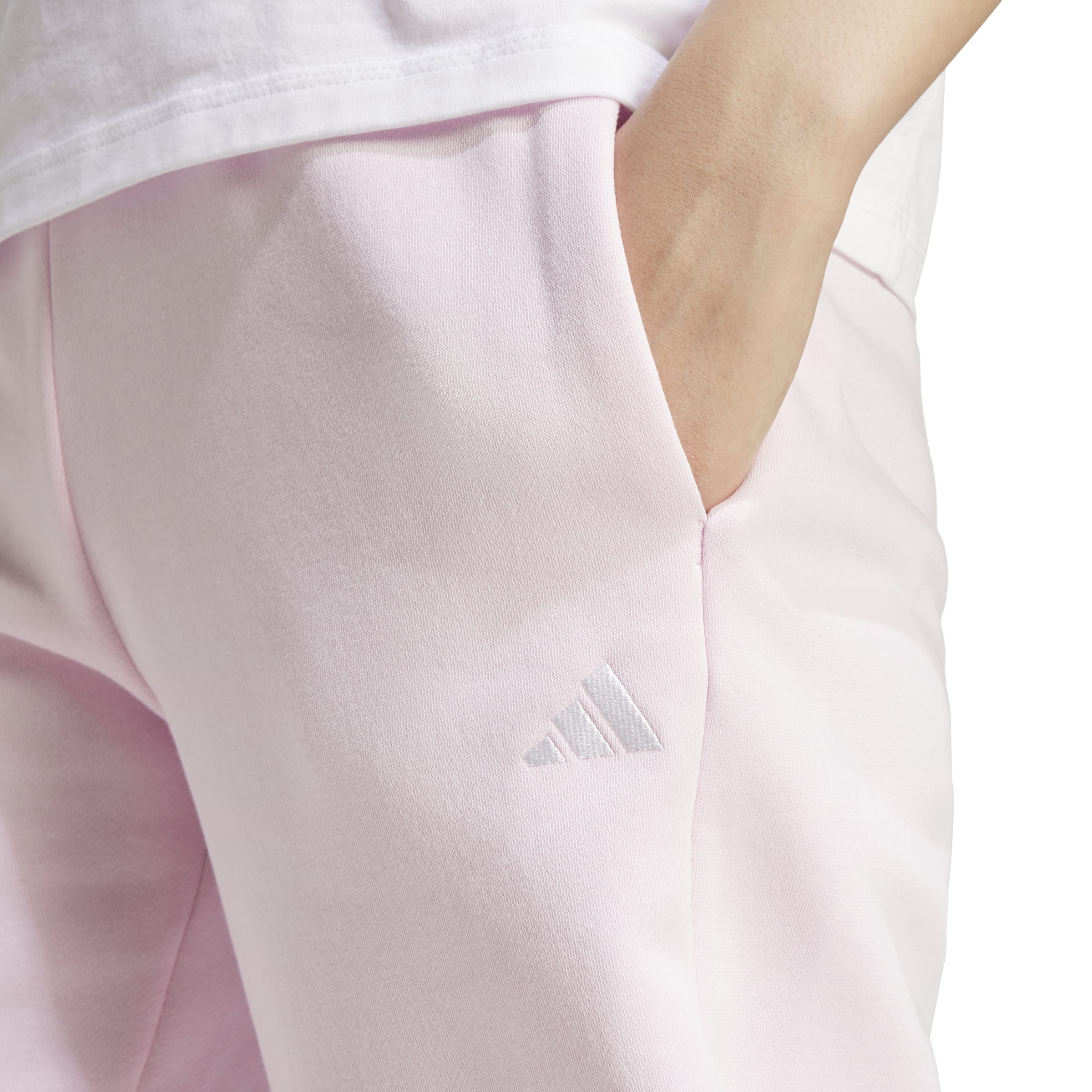 adidas Essentials Small Logo Feel Cozy Womens Open-Hem Joggers