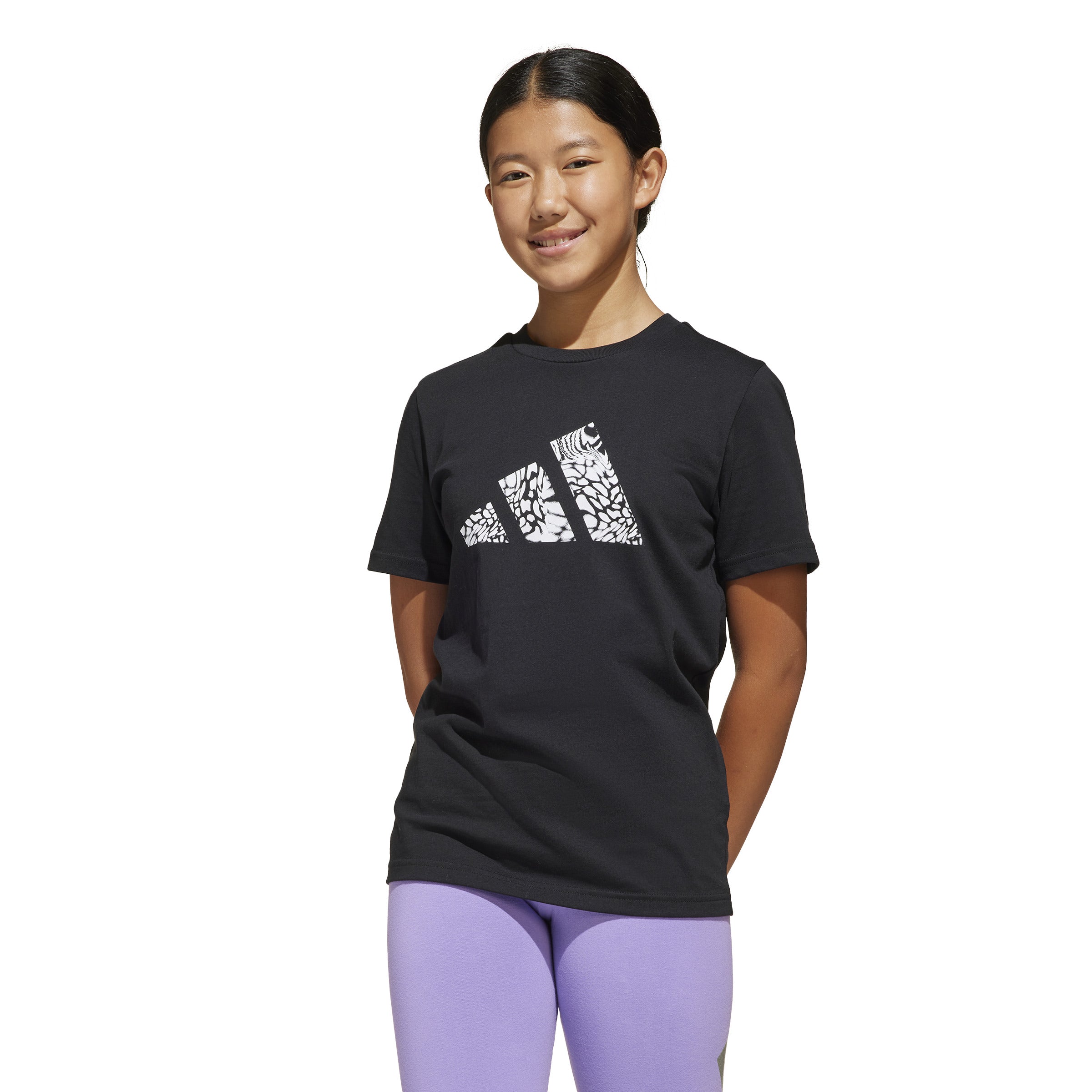 adidas Animal-Print Graphic Kids Tee
