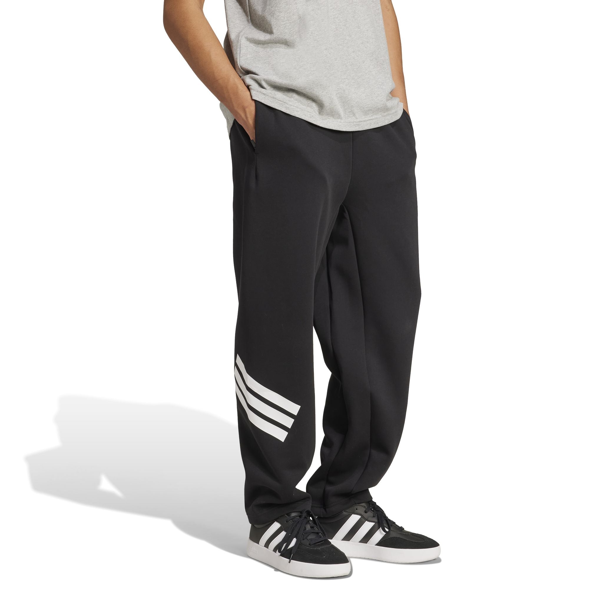 adidas Future Icons 3-Stripes Open-Hem Mens Tracksuit Pants
