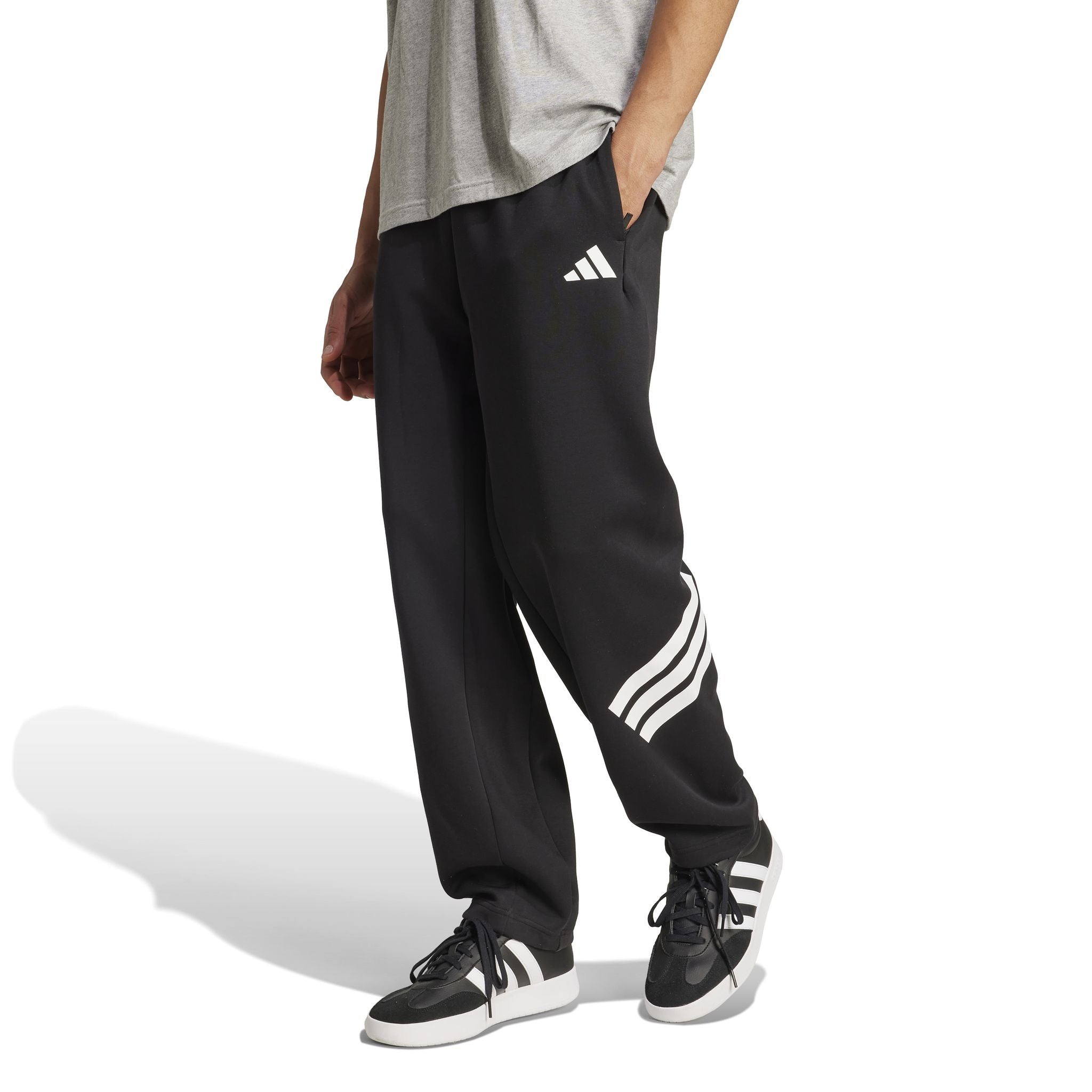 adidas Future Icons 3-Stripes Open-Hem Mens Tracksuit Pants