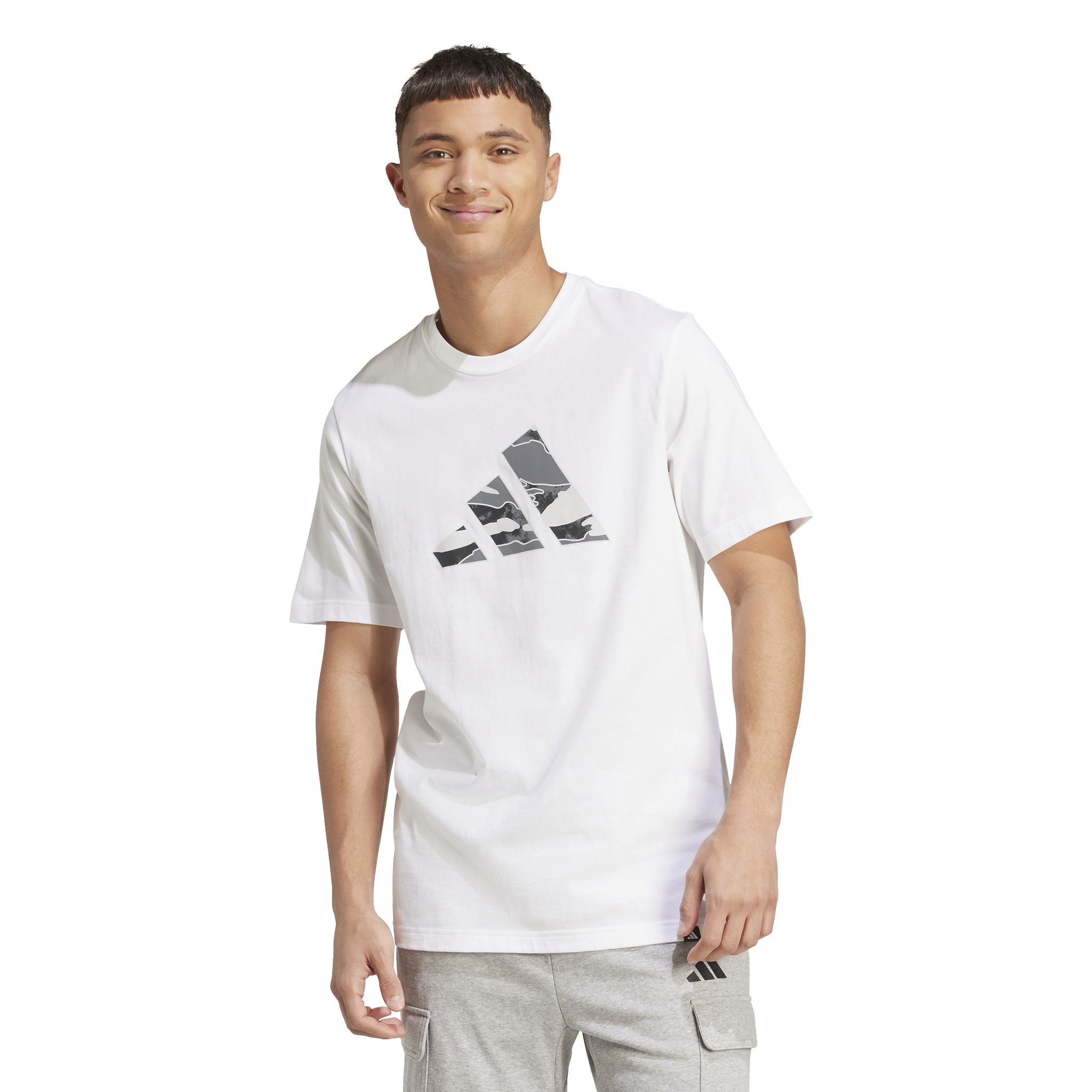 adidas Camo Logo Graphic Mens Tee
