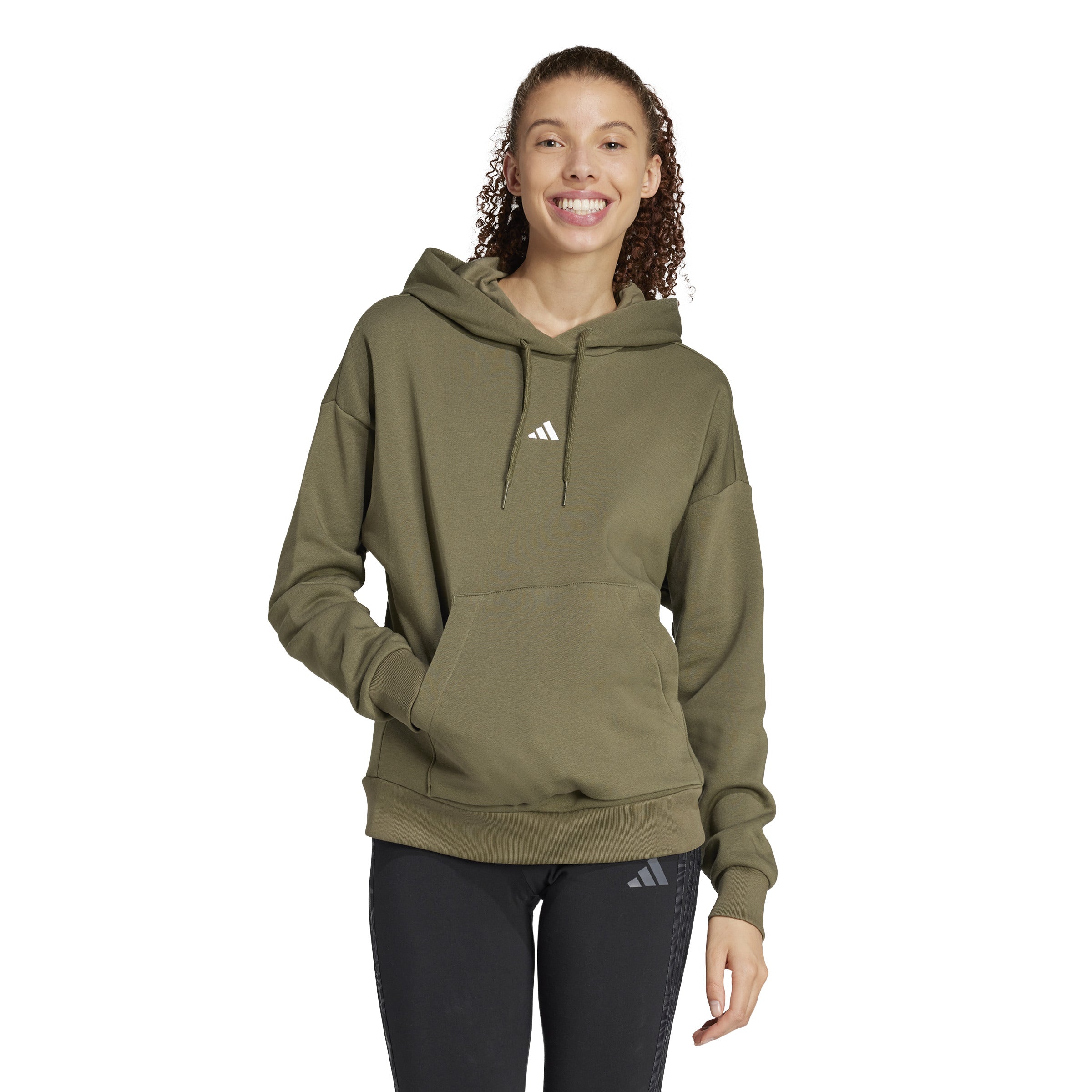 adidas Essentials Small Logo Feel Cozy Womens Hoodie