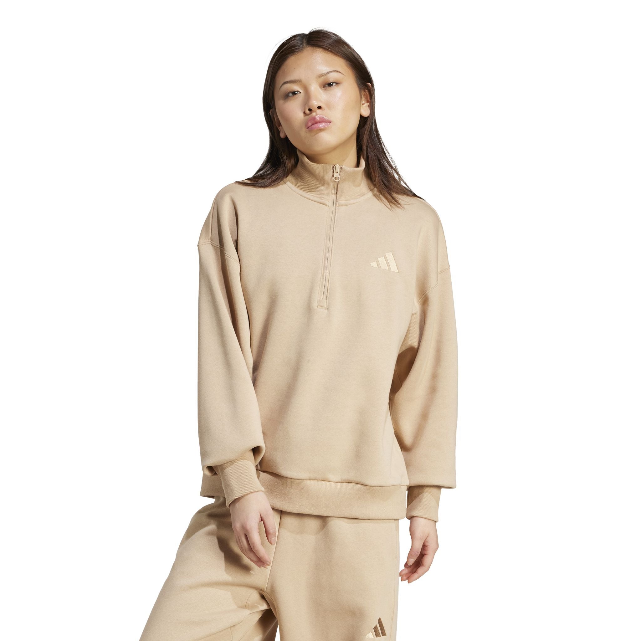 adidas ALL SZN Fleece Loose Womens Quarter-Zip – SportsPower Australia