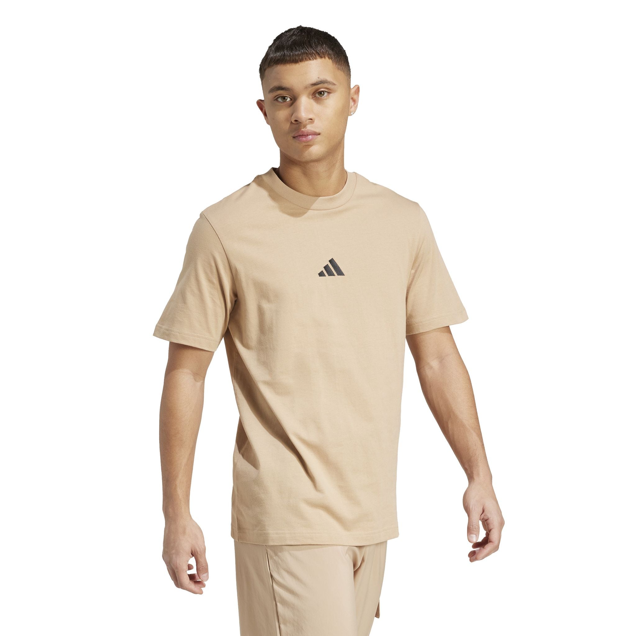 adidas Essentials Small Logo Single Jersey Mens Tee