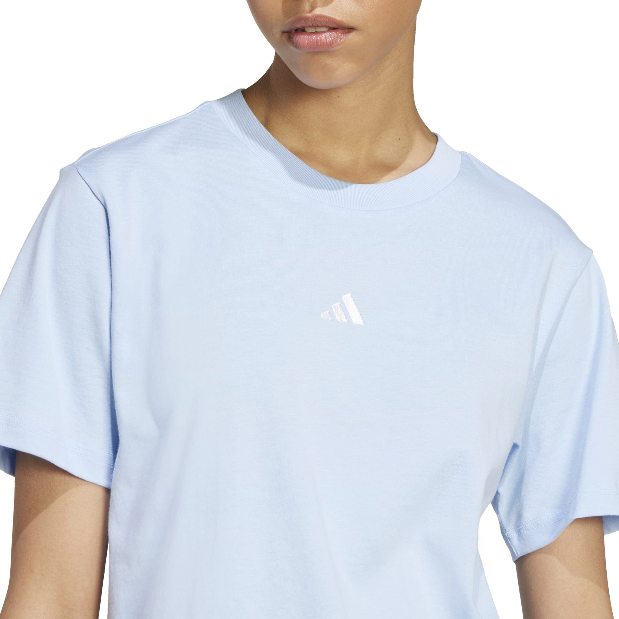adidas Essentials Small Logo Womens Cotton Tee