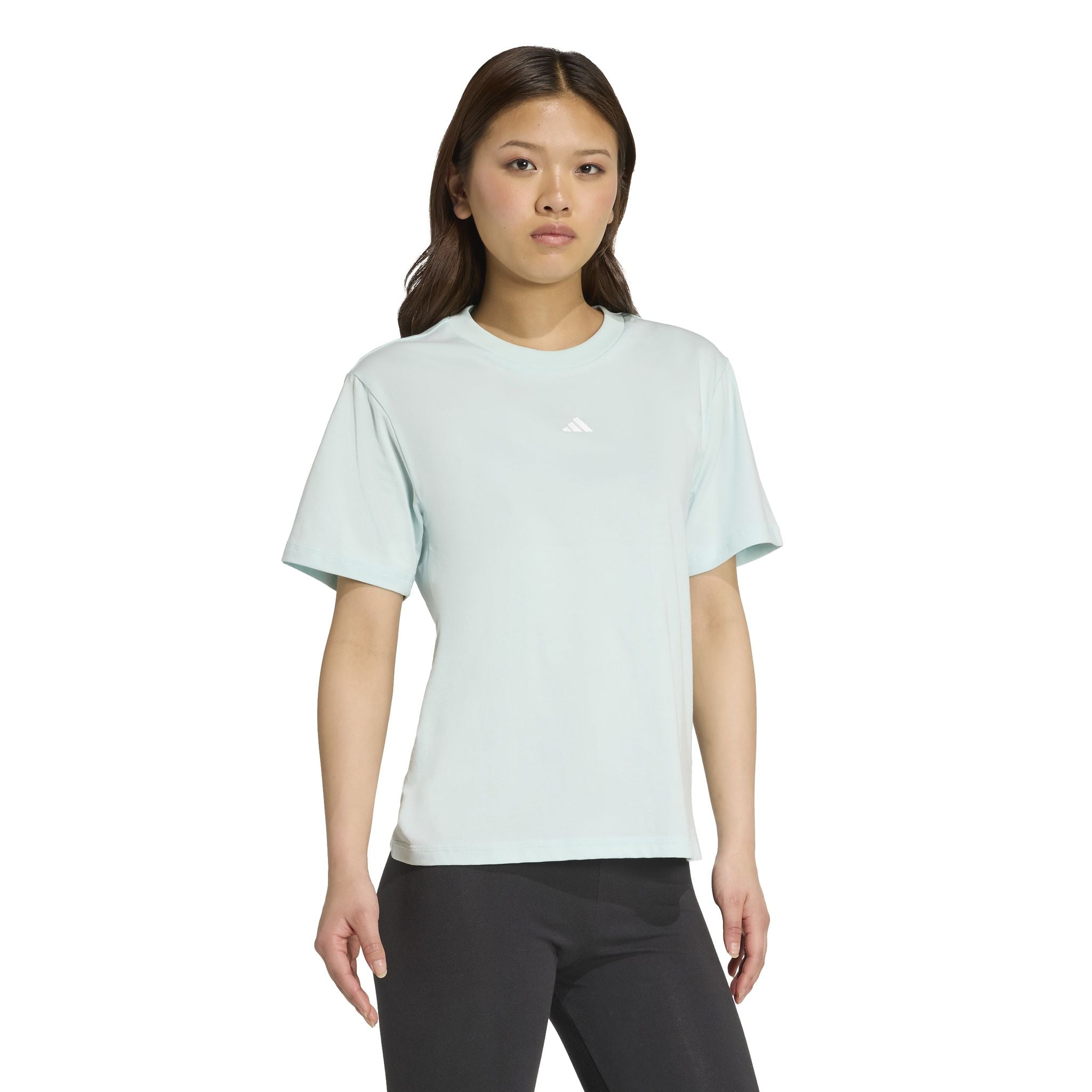 adidas Essentials Small Logo Cotton Womens Tee