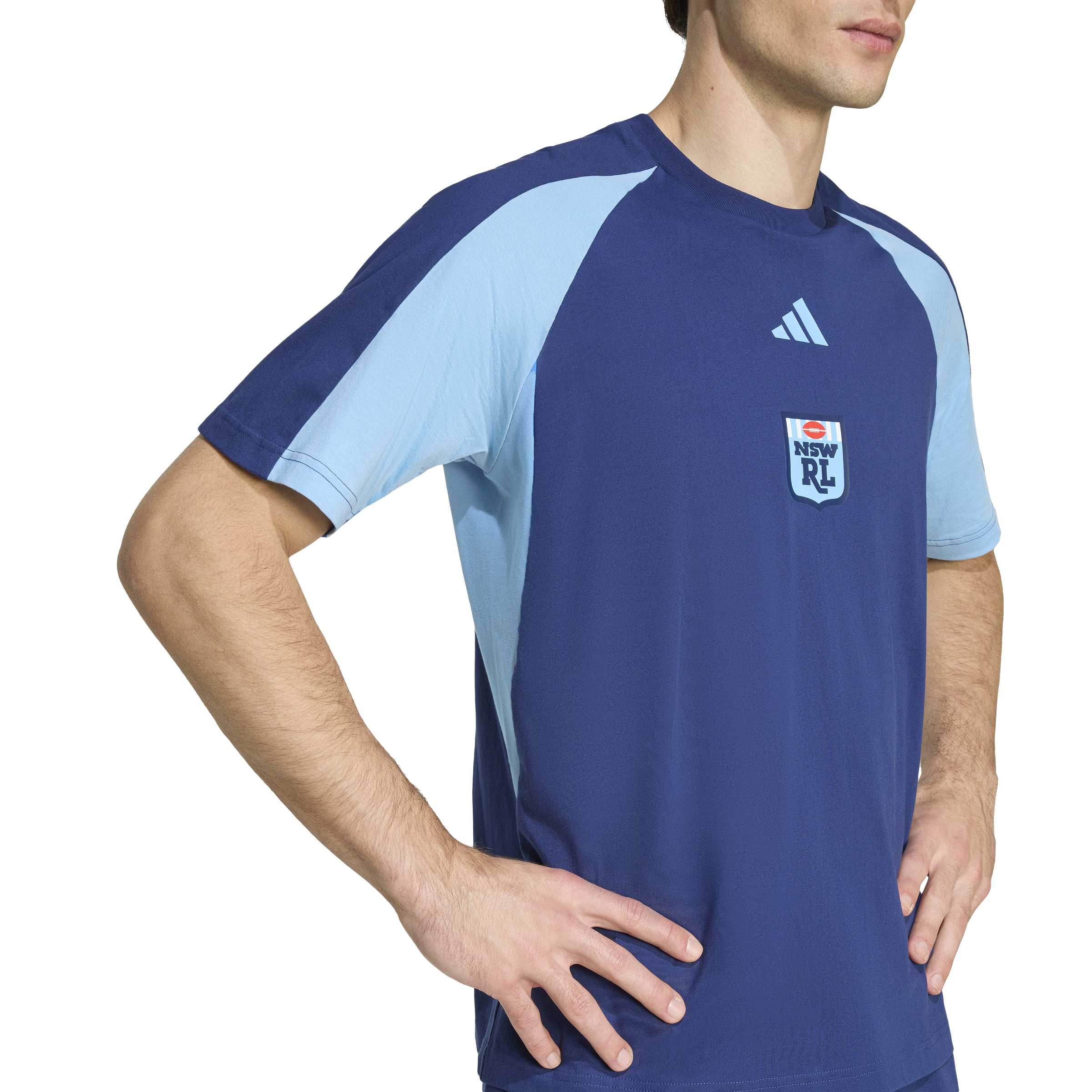 adidas NSW Blues Colorblock Mens Tee