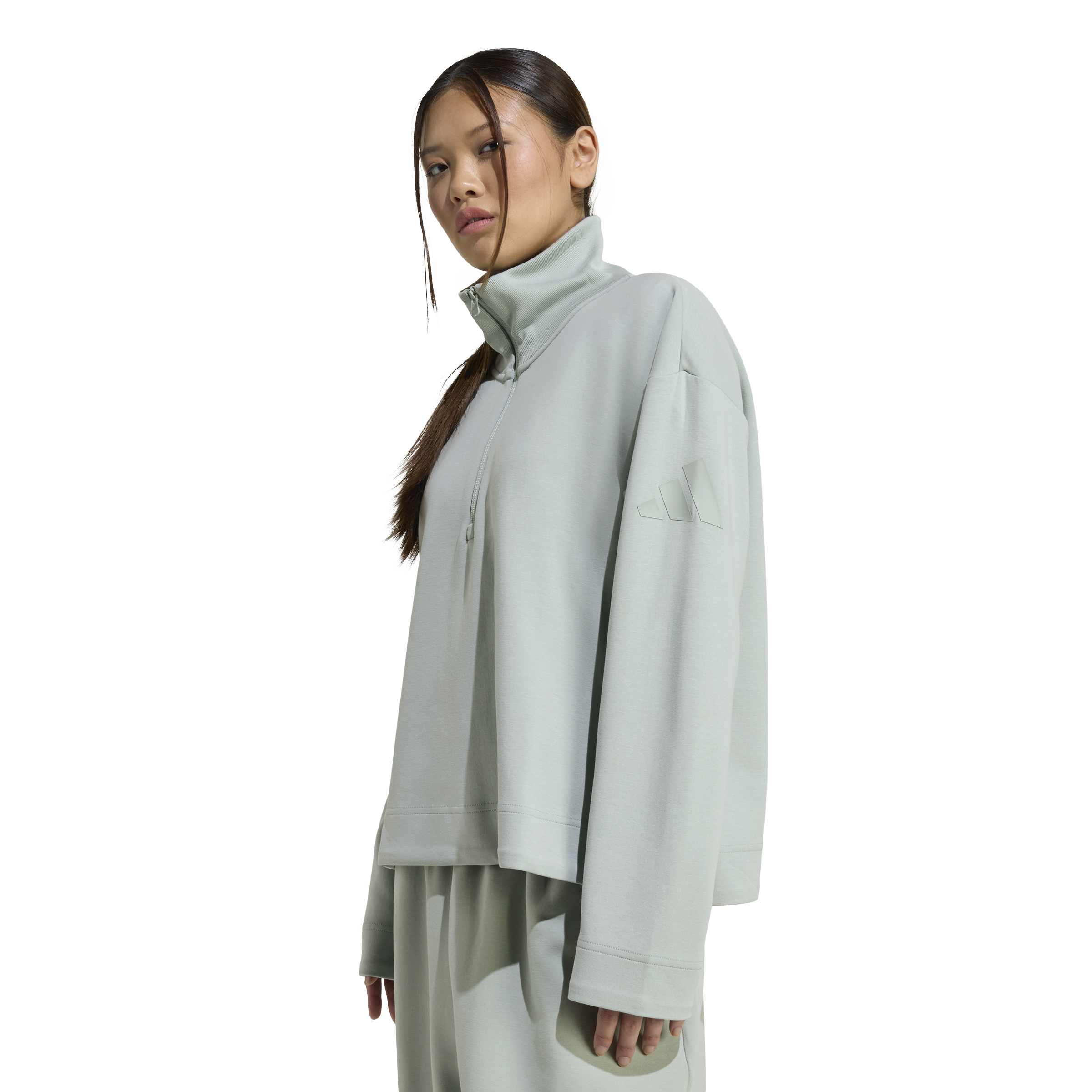 adidas Soft Lux Womens Quarter Zip