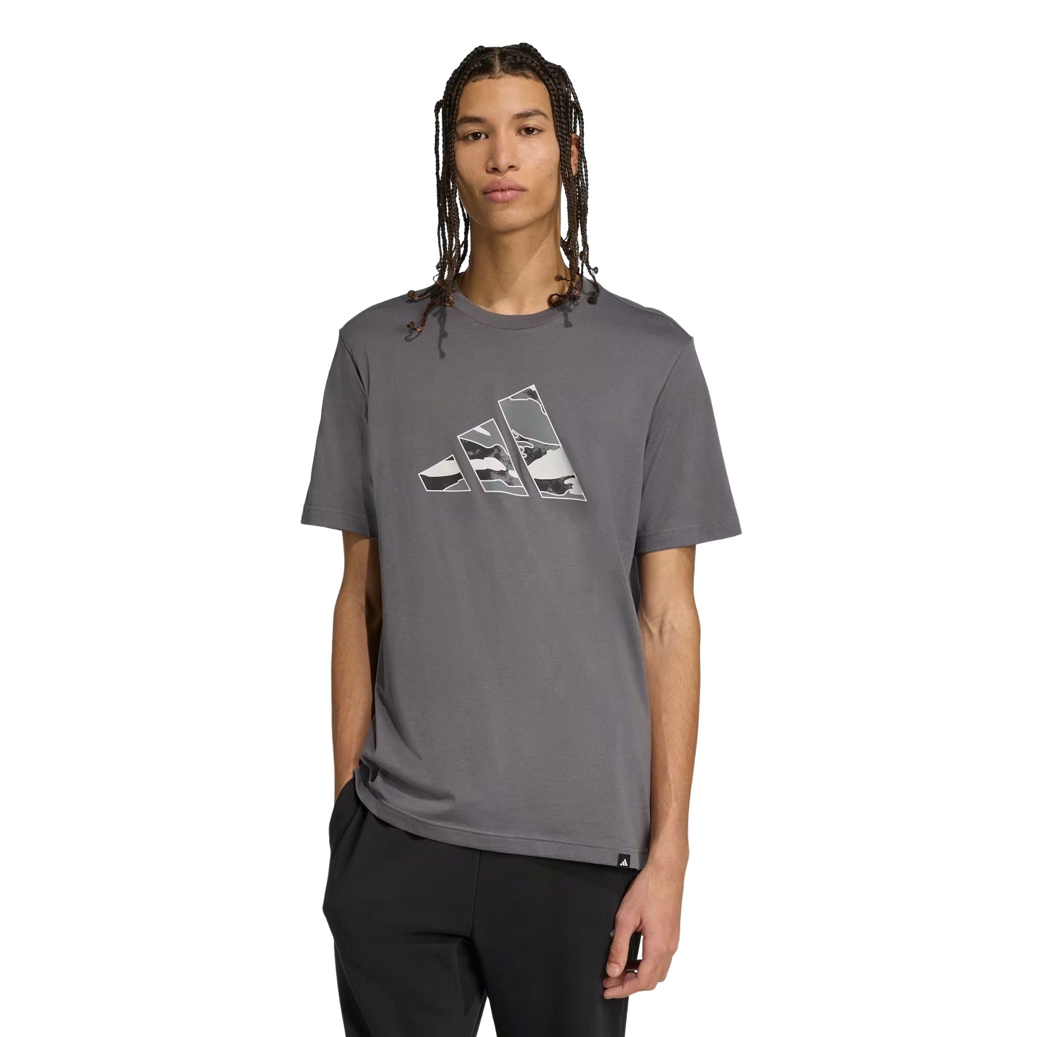 adidas Camo Logo Graphic Mens Tee