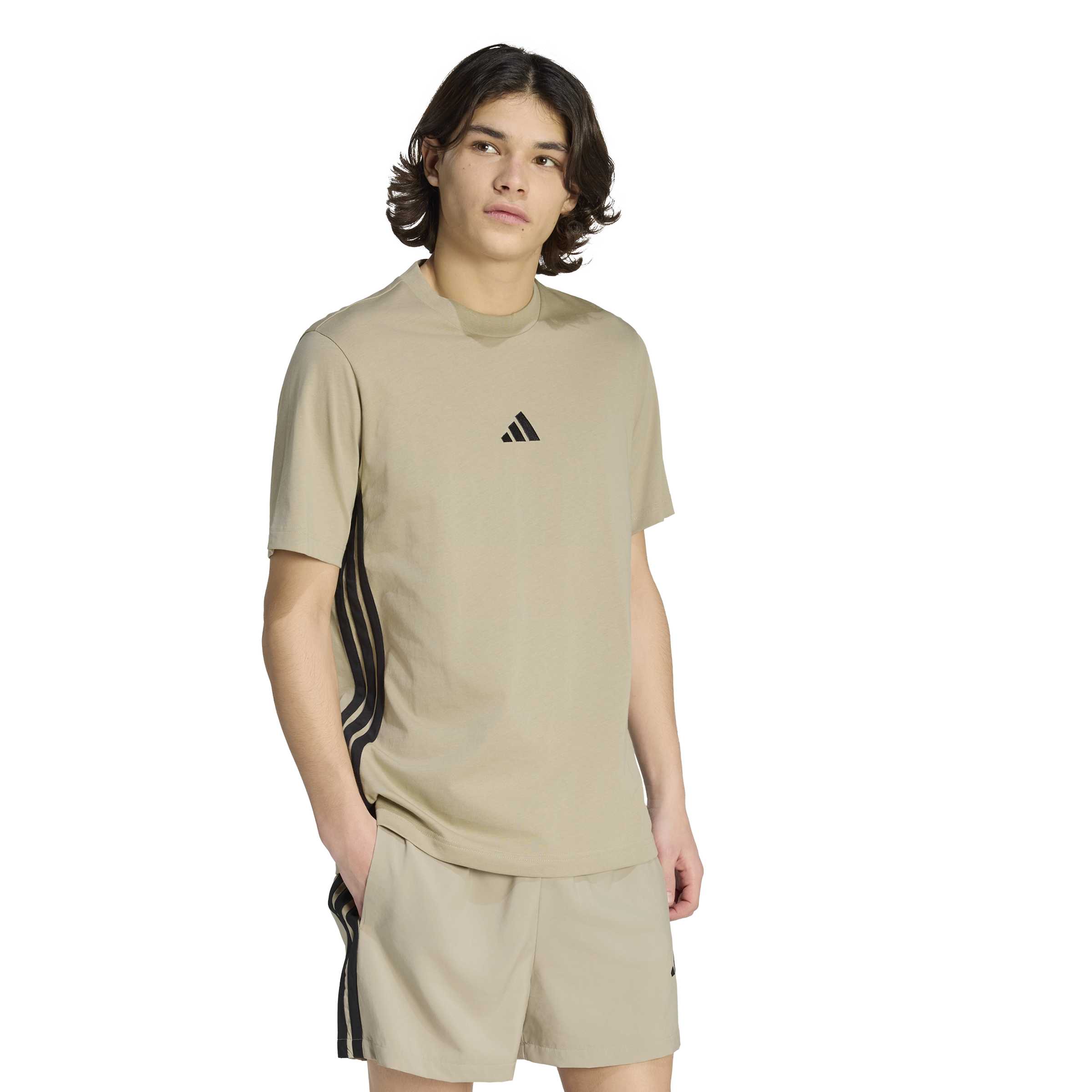 adidas Essentials 3-Stripes Single Mens Jersey Tee