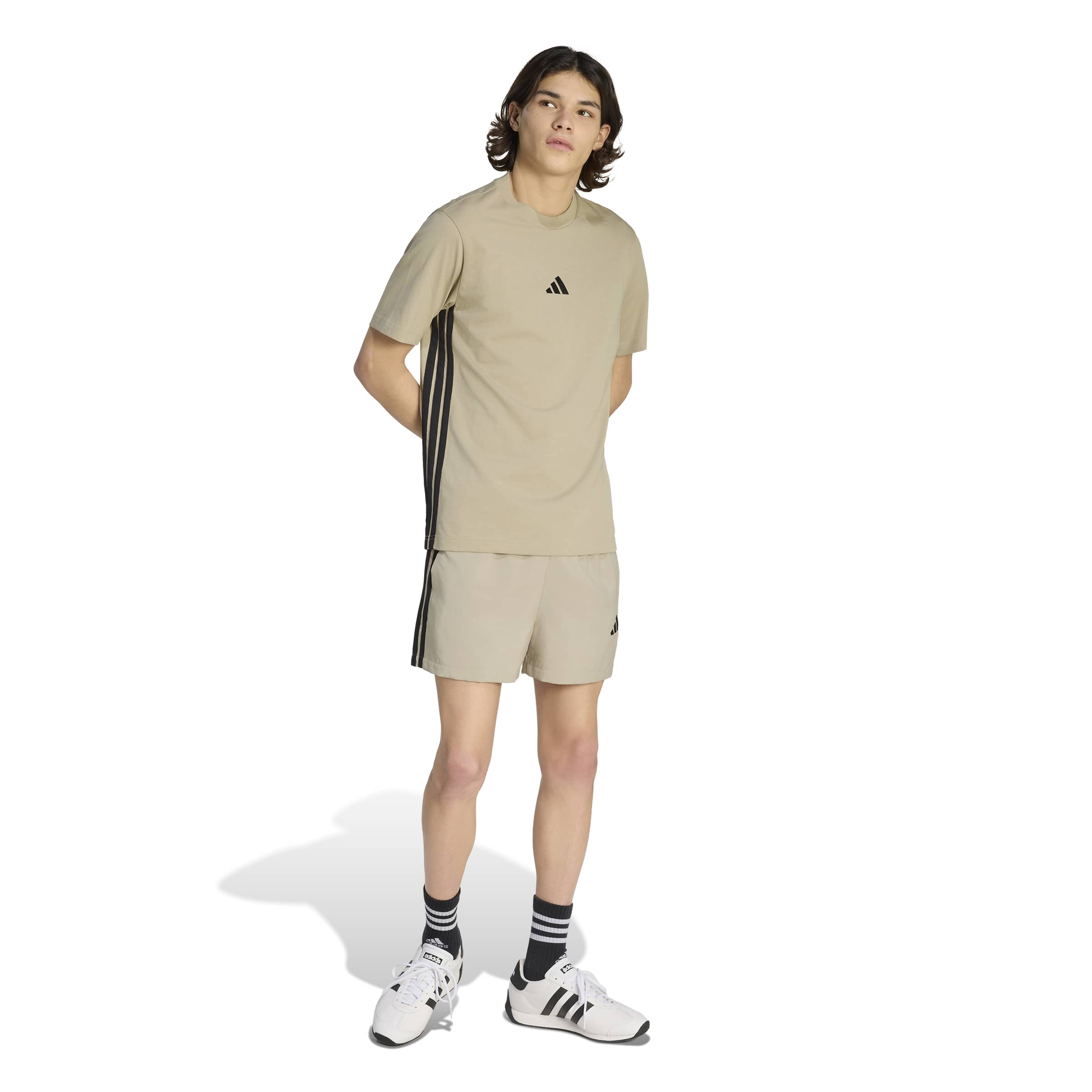 adidas Essentials 3-Stripes Single Mens Jersey Tee