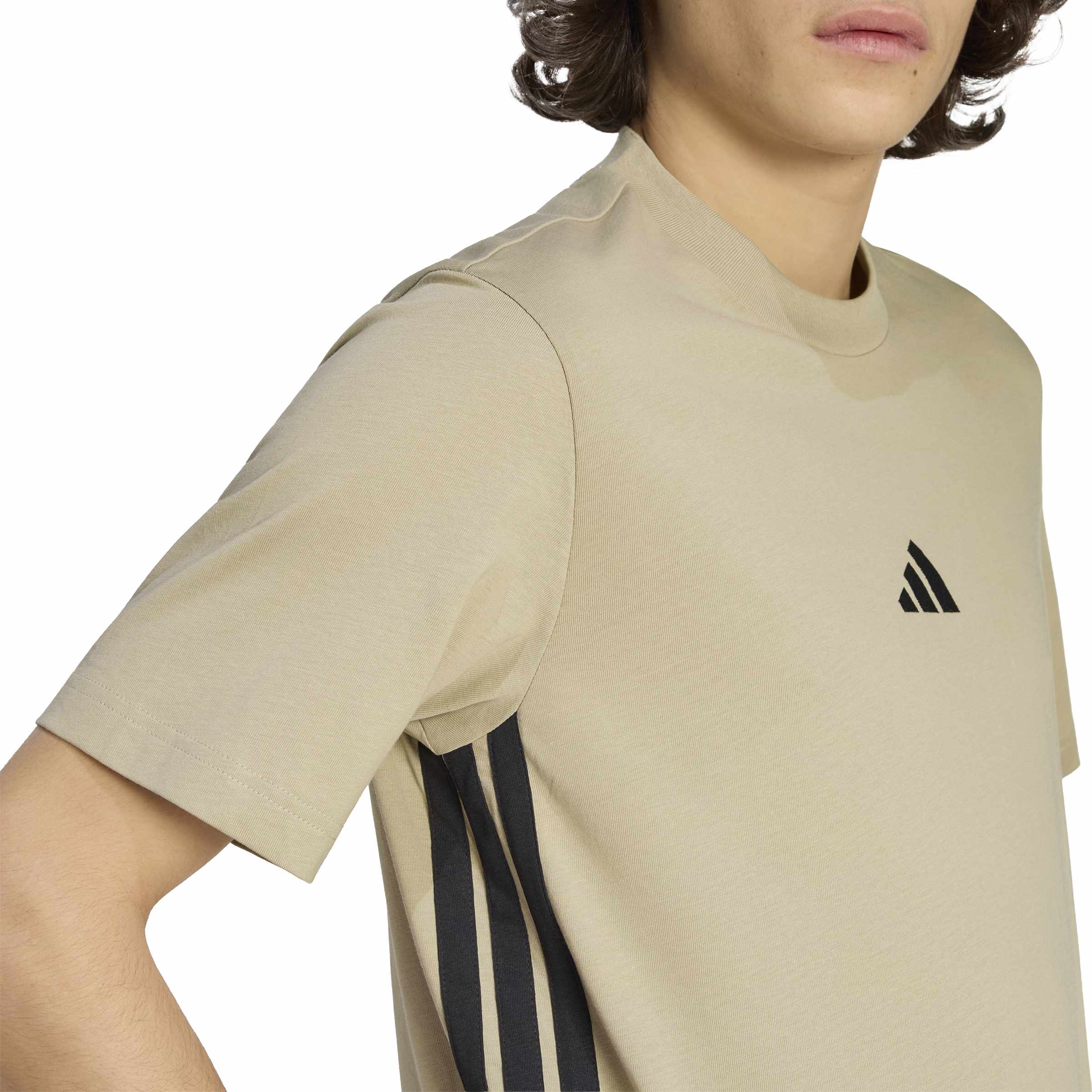 adidas Essentials 3-Stripes Single Mens Jersey Tee