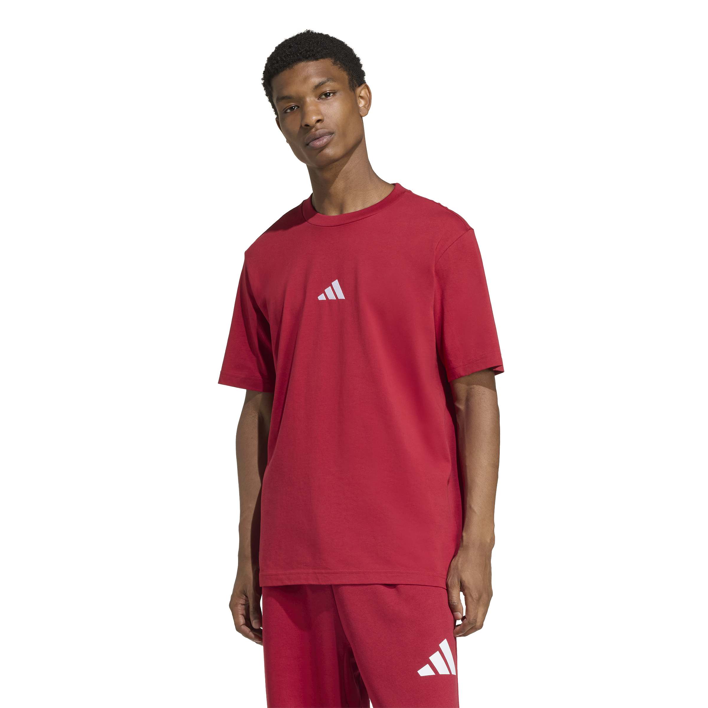 adidas Essentials Small Logo Single Jersey Mens Tee