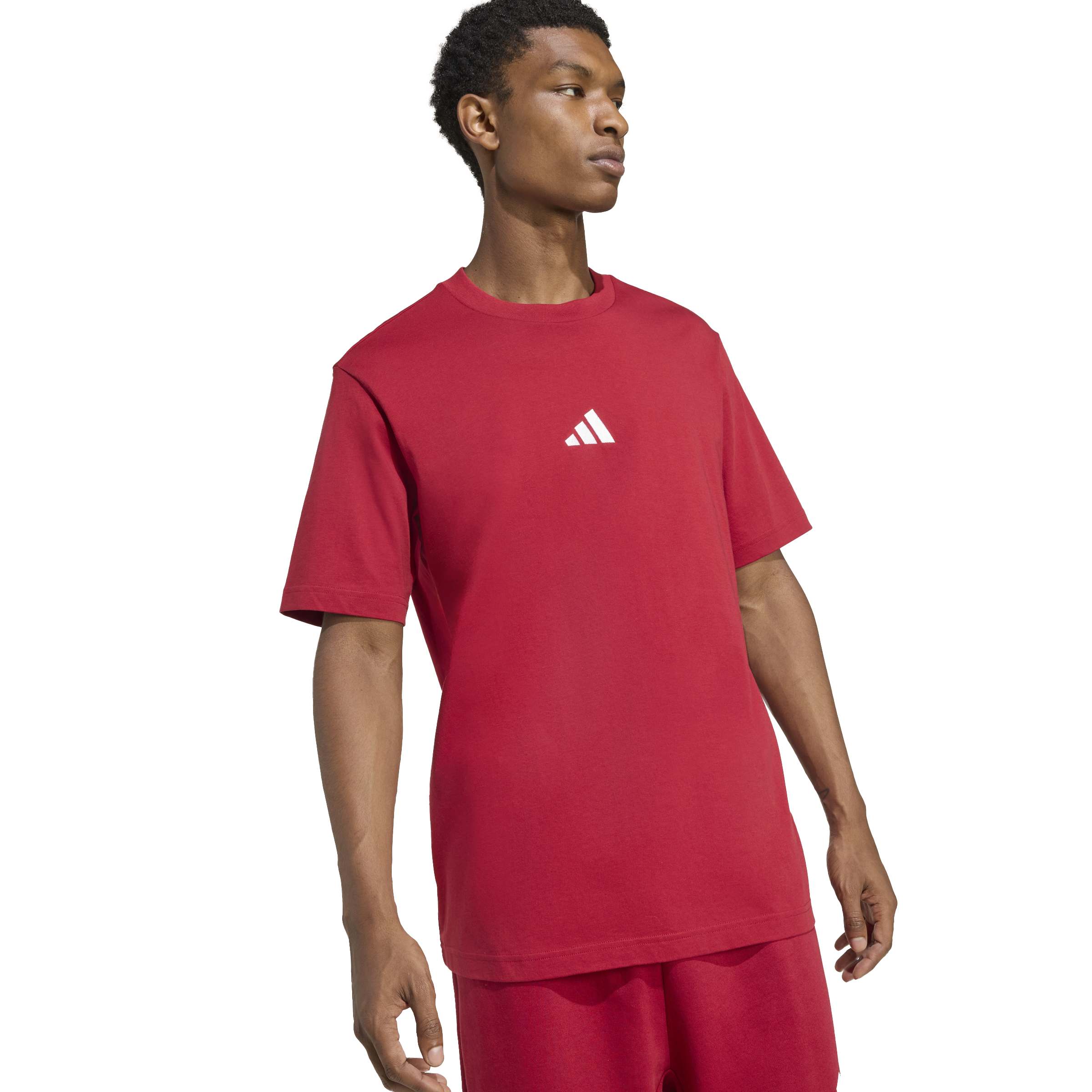 adidas Essentials Small Logo Single Jersey Mens Tee