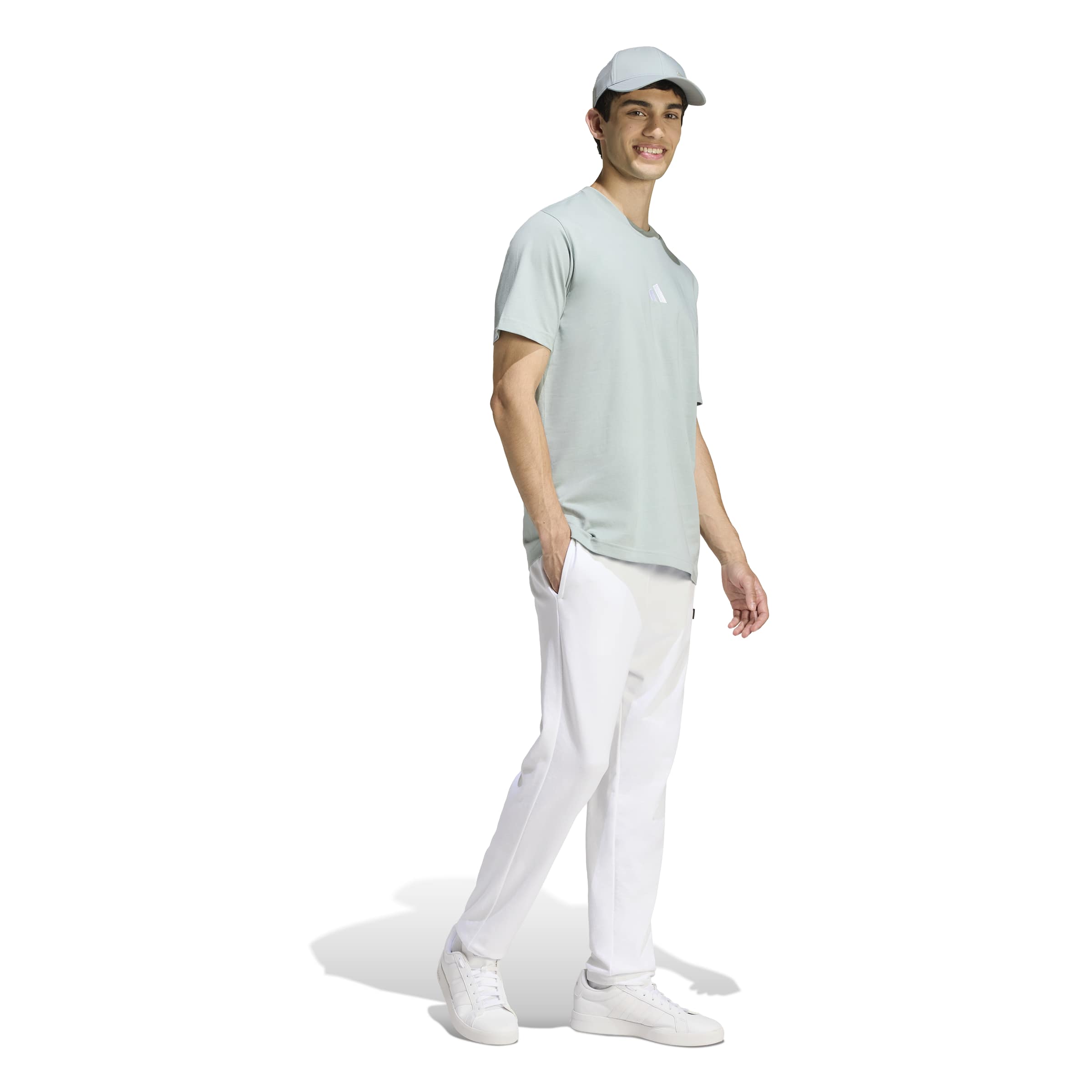 adidas Essentials Small Logo Single Jersey Mens Tee