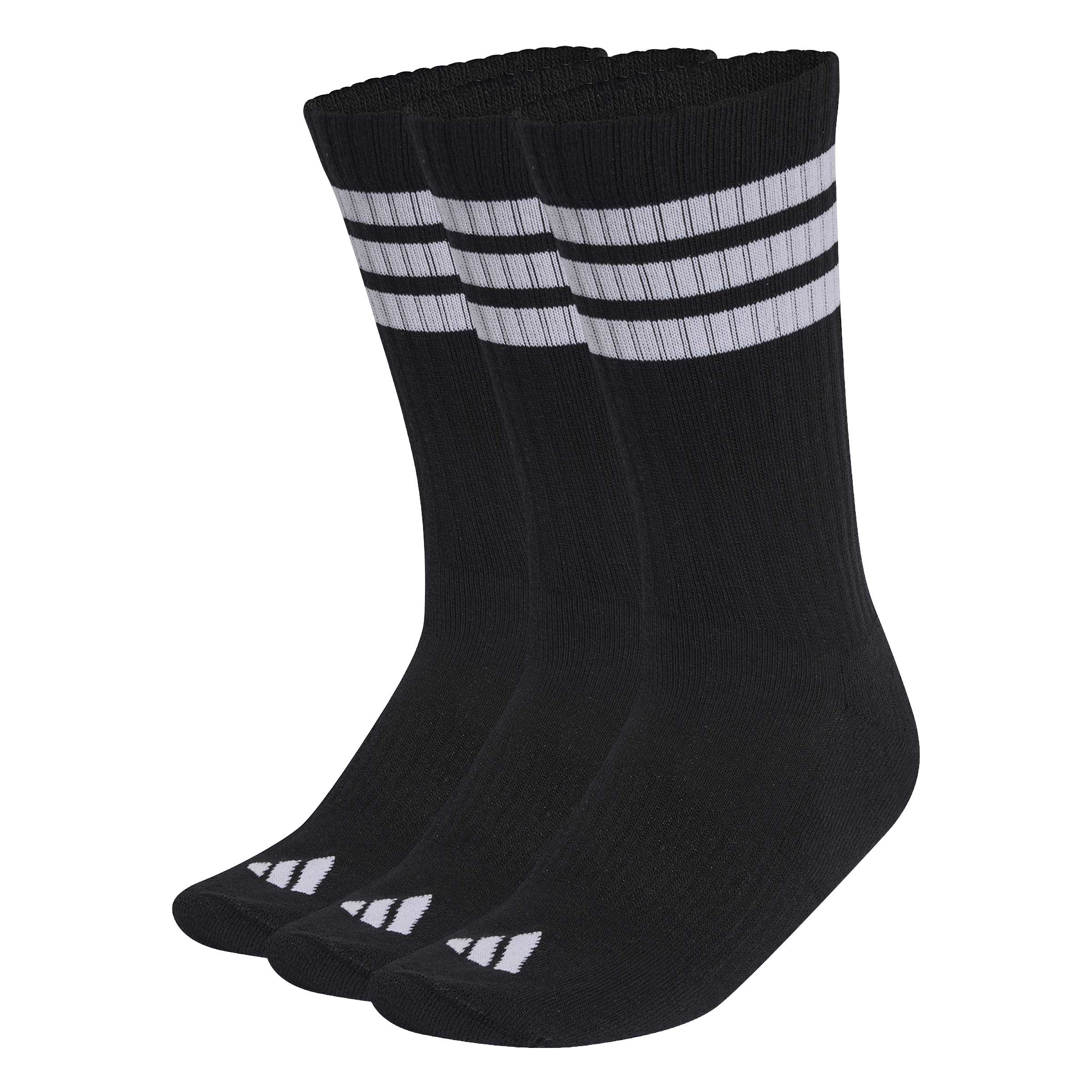 adidas 3 Stripes Cushioned Sportswear Crew Socks 3 Pack