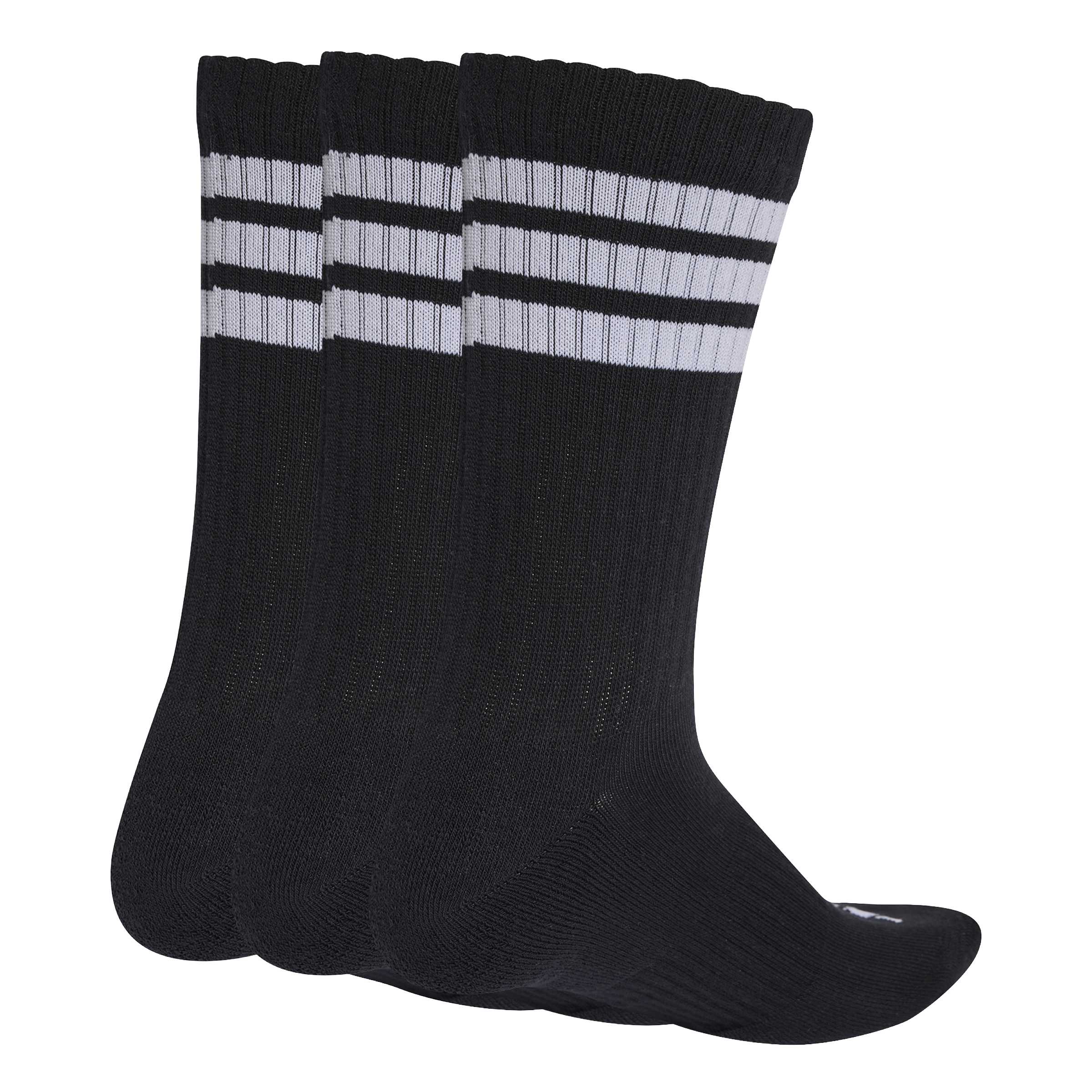 adidas 3 Stripes Cushioned Sportswear Crew Socks 3 Pack