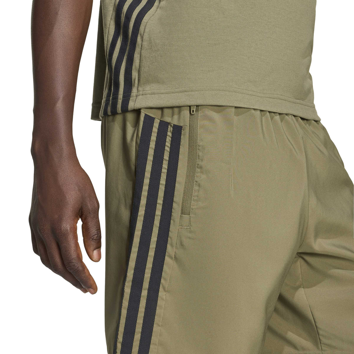 adidas Workout Essentials Base 3 Stripes Mens Woven Shorts