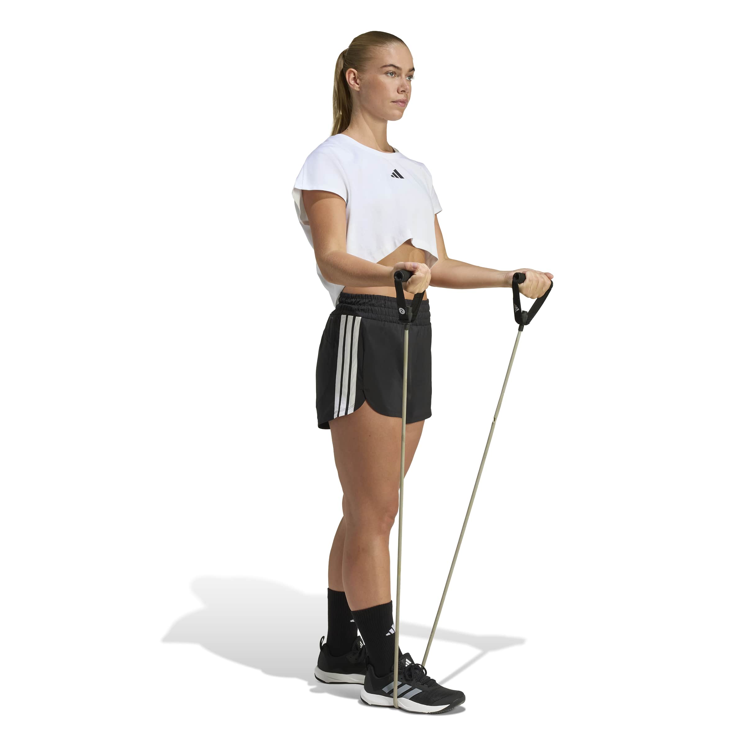 adidas Pacer Workout 5-Inch High Rise Womens Shorts