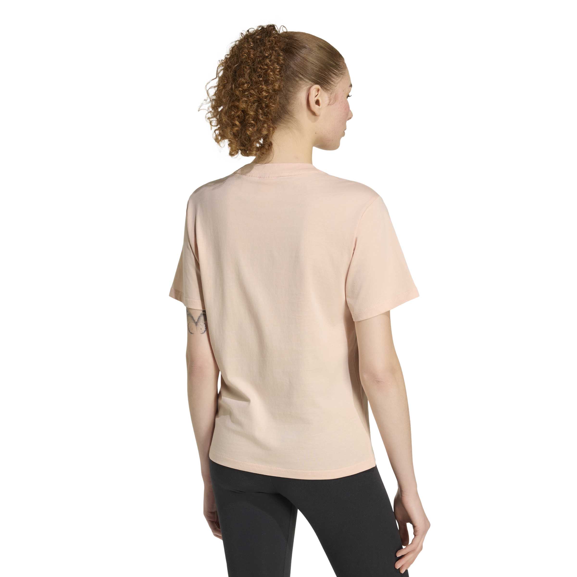 adidas Essentials Small Logo Cotton Womens Tee