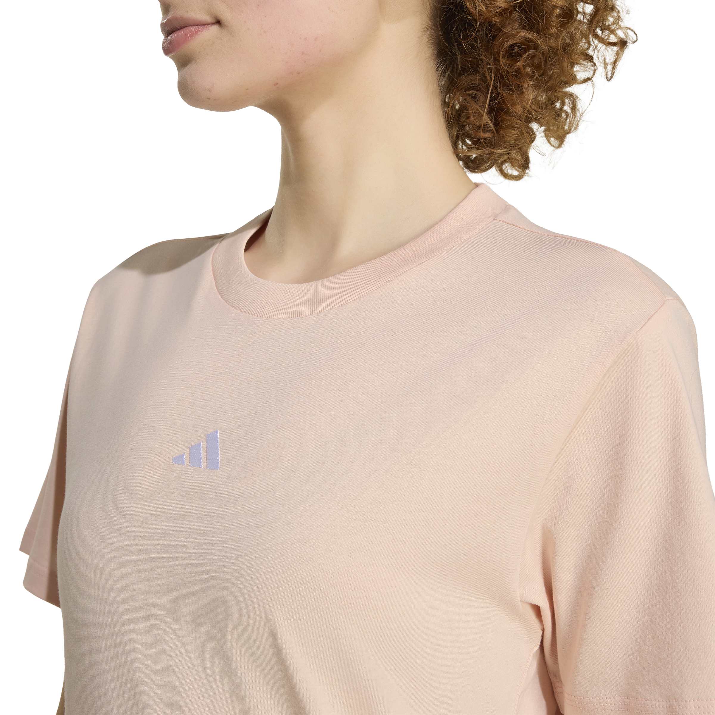 adidas Essentials Small Logo Cotton Womens Tee