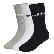 adidas Linear Crew Kids Socks 3 Pack