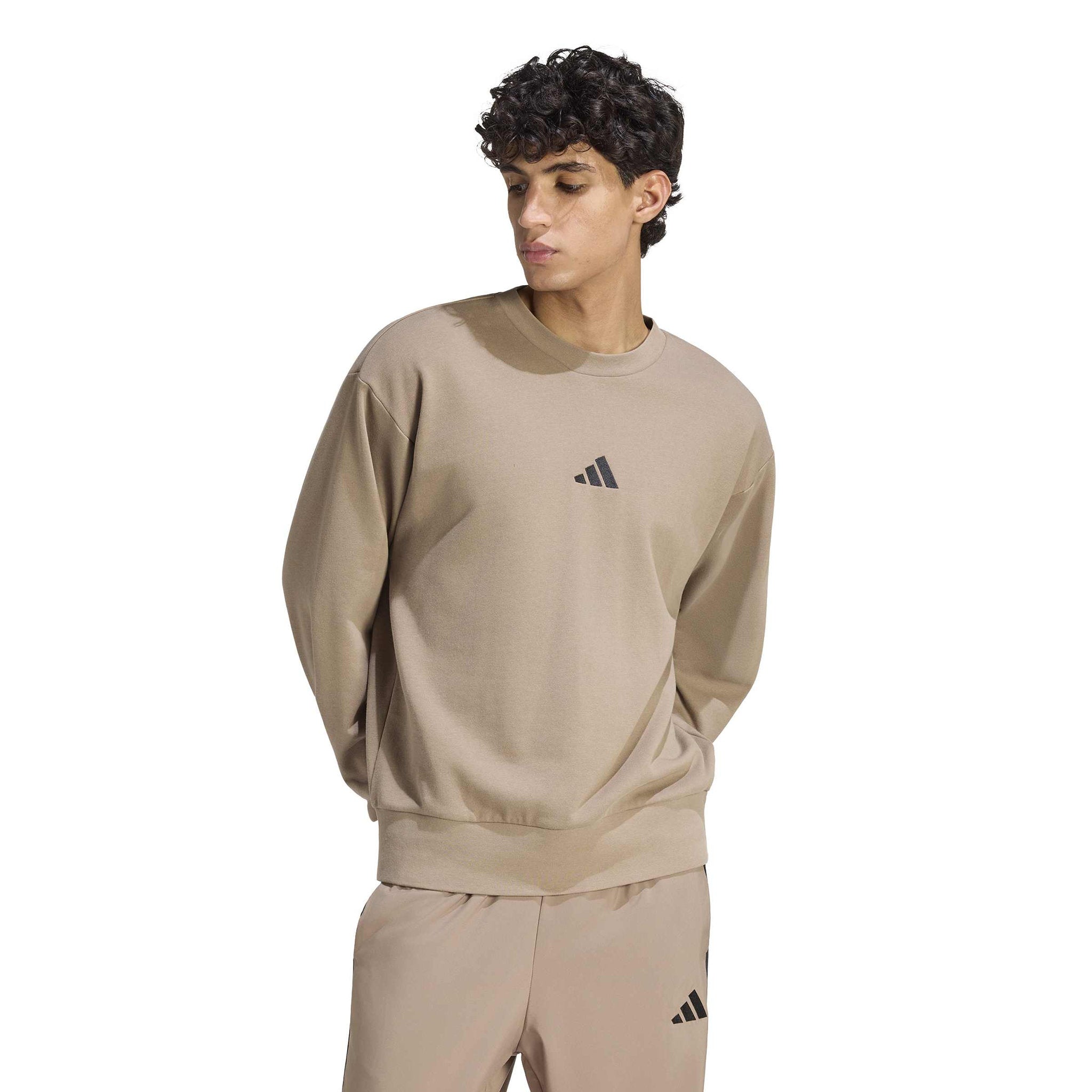 adidas Essentials Feel Cozy French Terry Mens Sweatshirt