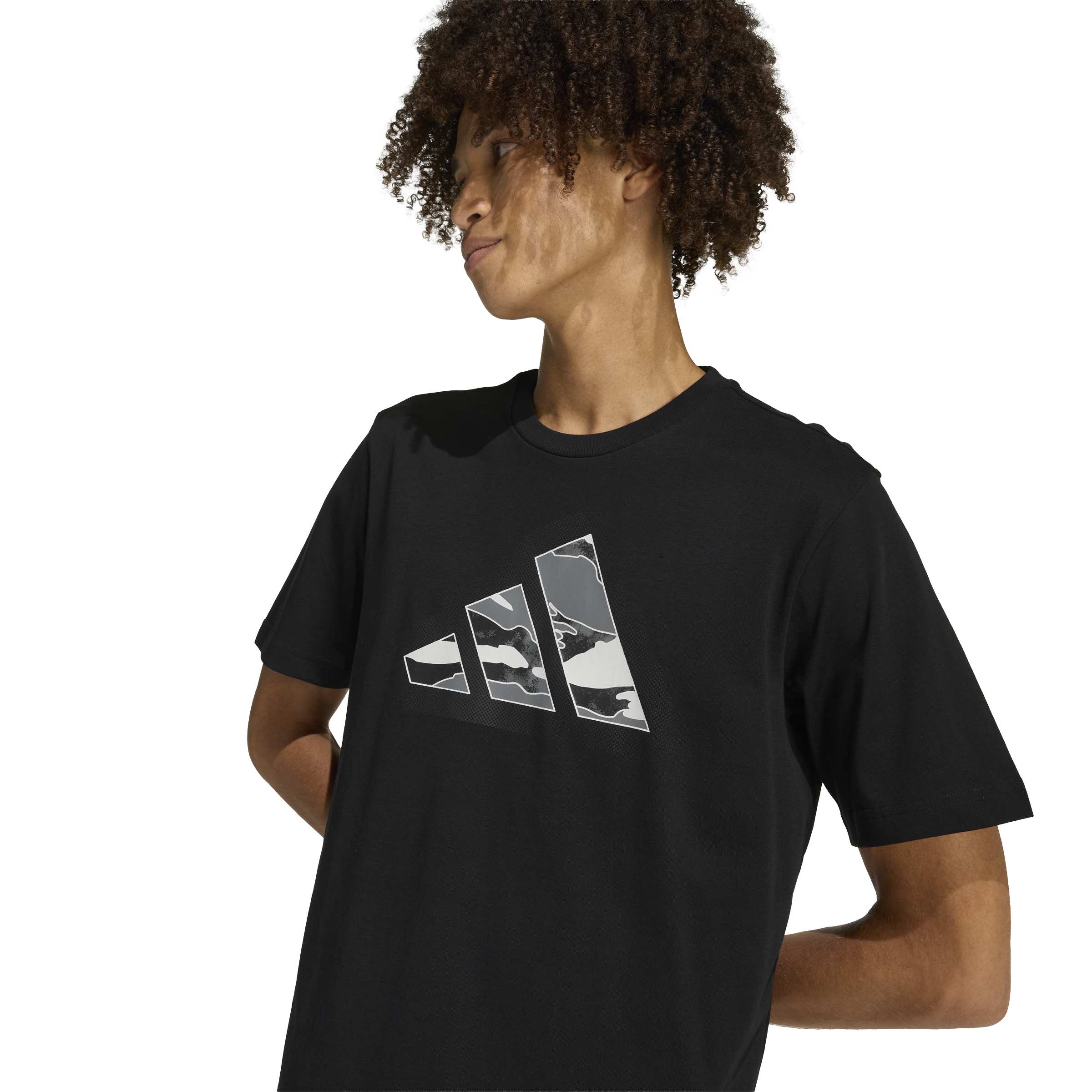 adidas Camo Modern Logo Mens Graphic Tee