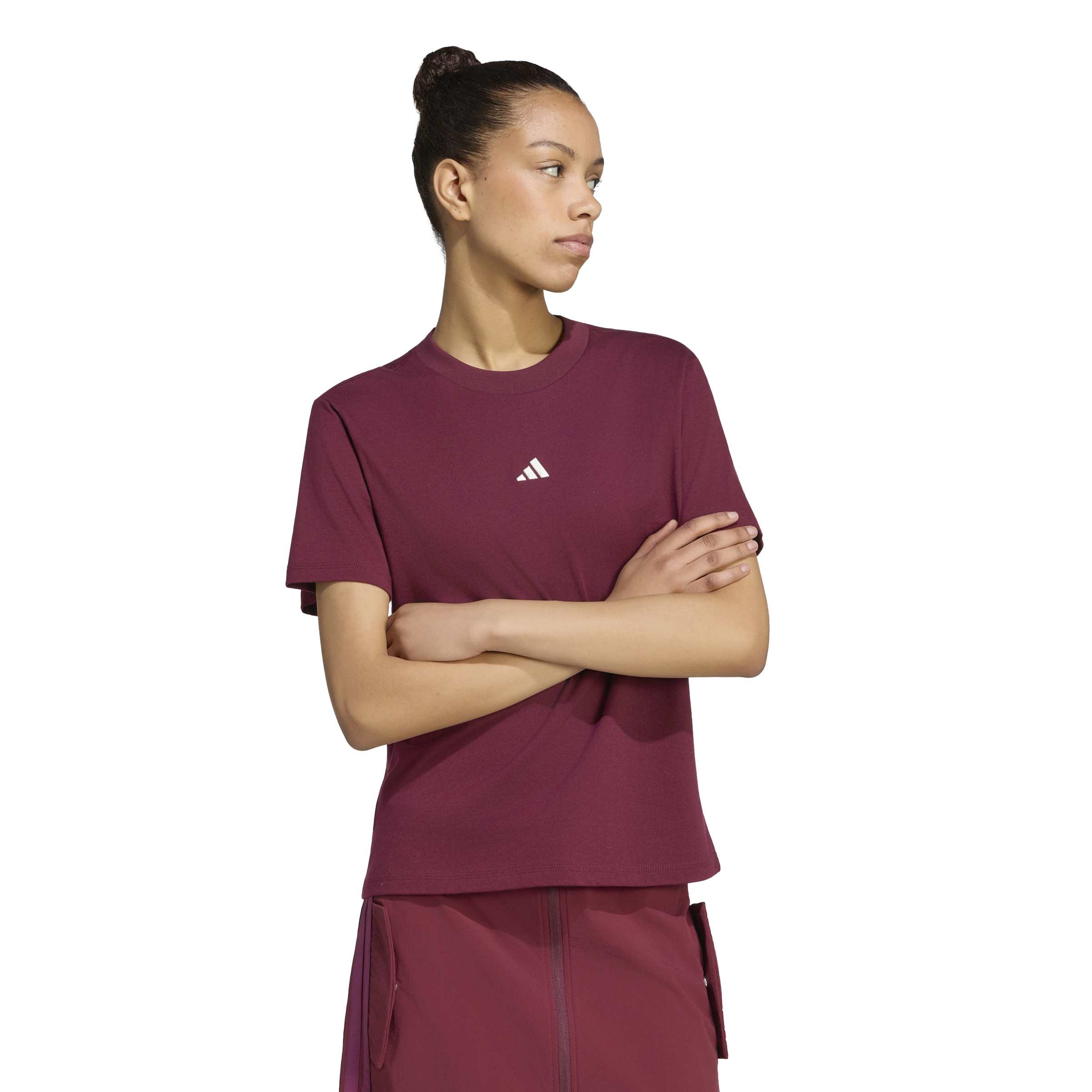 adidas Essentials Small Logo Cottom Womens Tee