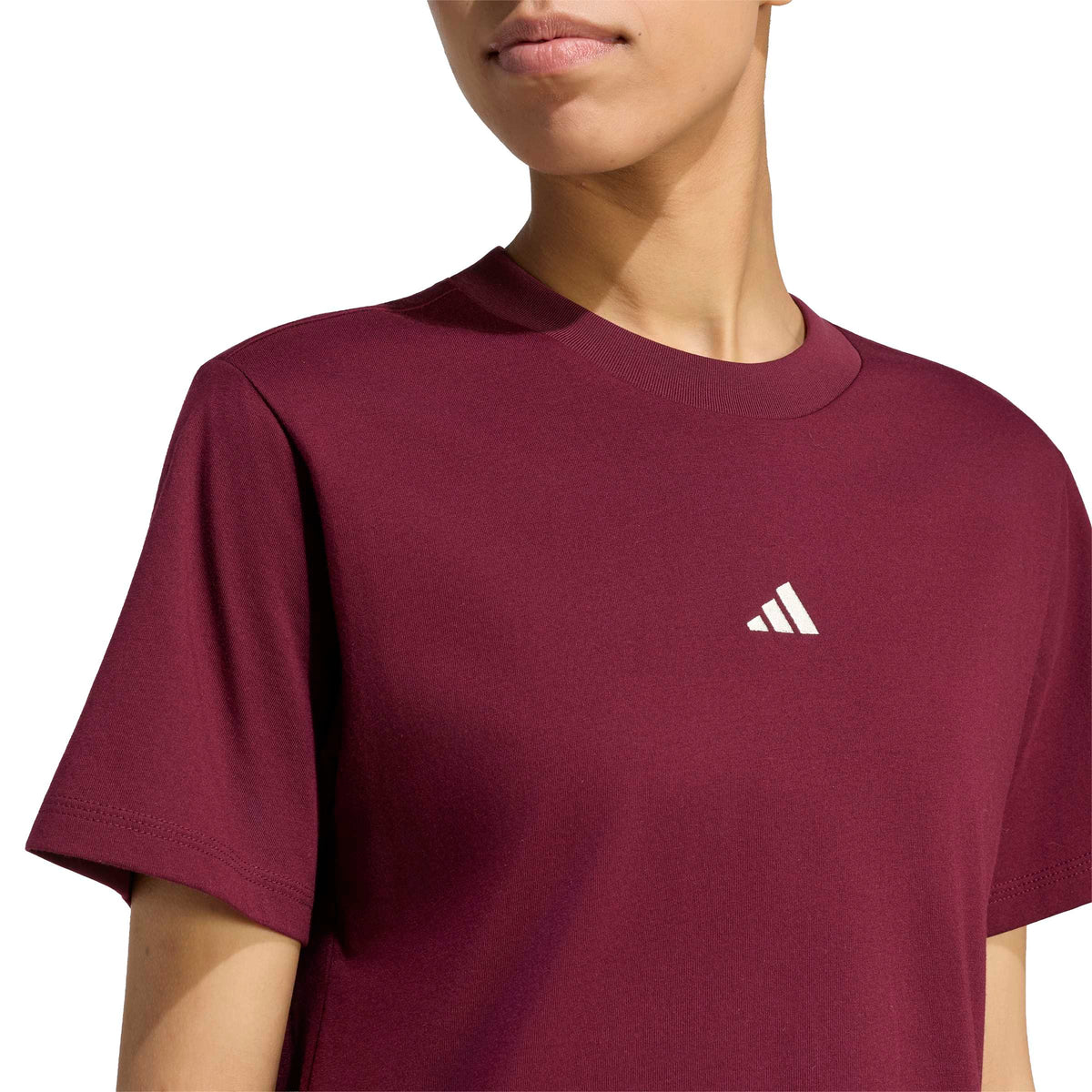 adidas Essentials Small Logo Cotton Womens Tee