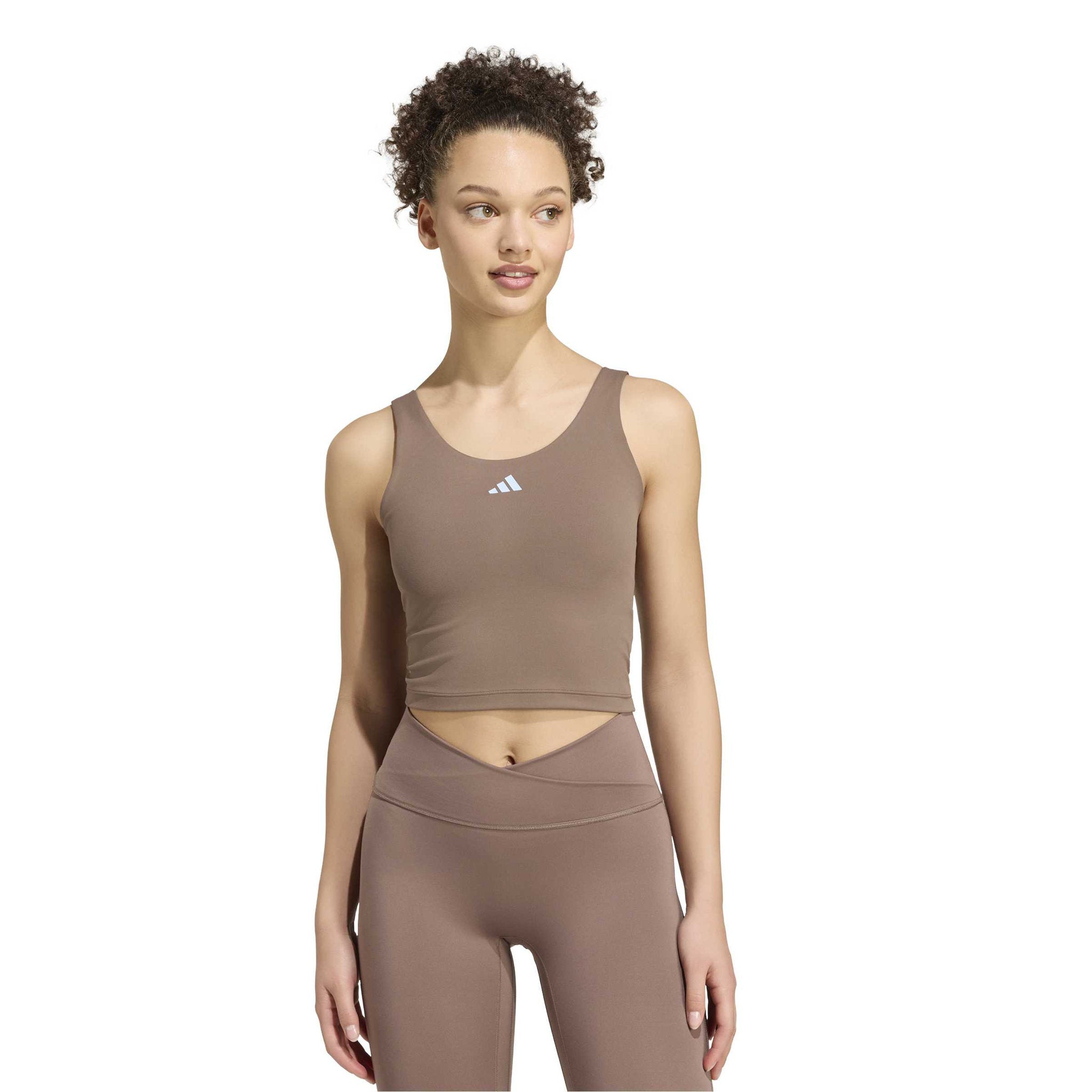 adidas 3 Stripes Studio All Me Light Support Womens Tank