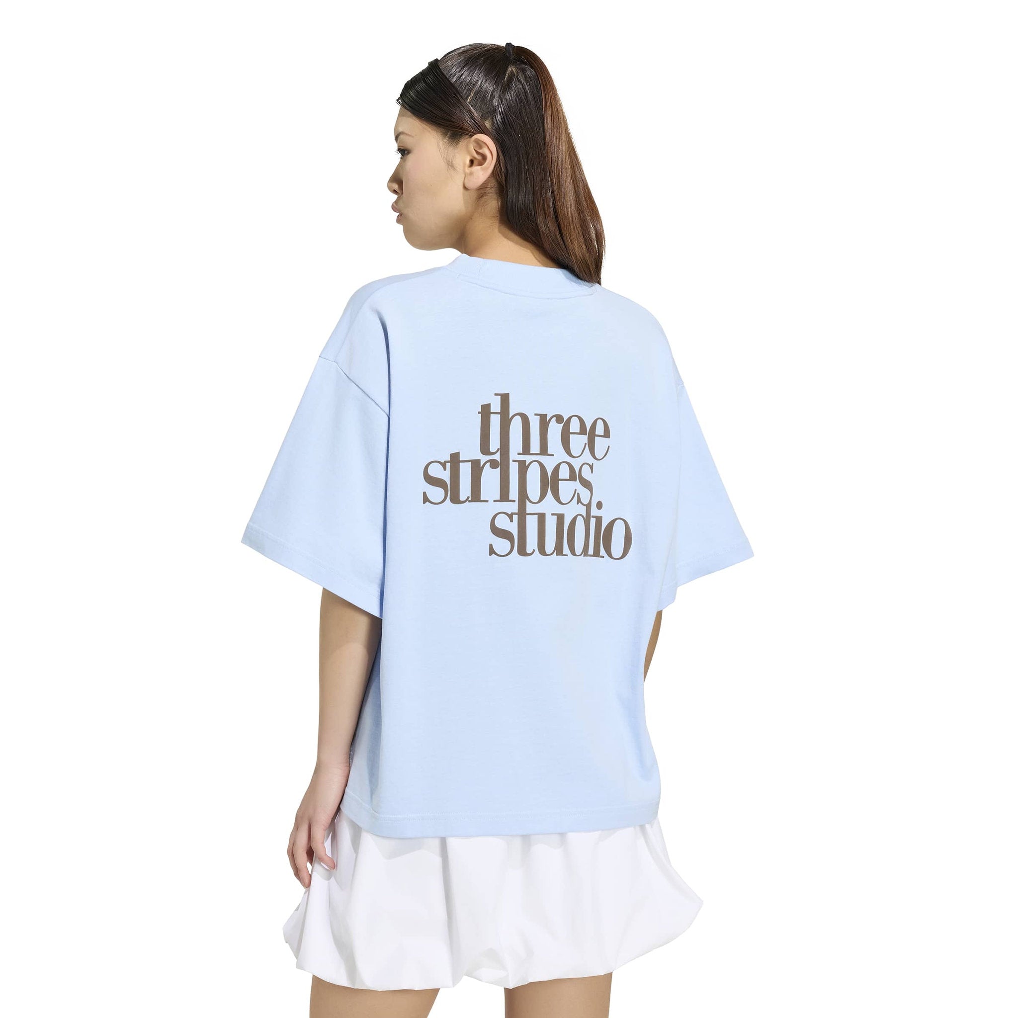 adidas 3 Stripes Studio Womens Boyfriend Tee